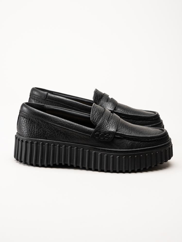 Clarks - Torhill Penny - Svarta loafers
