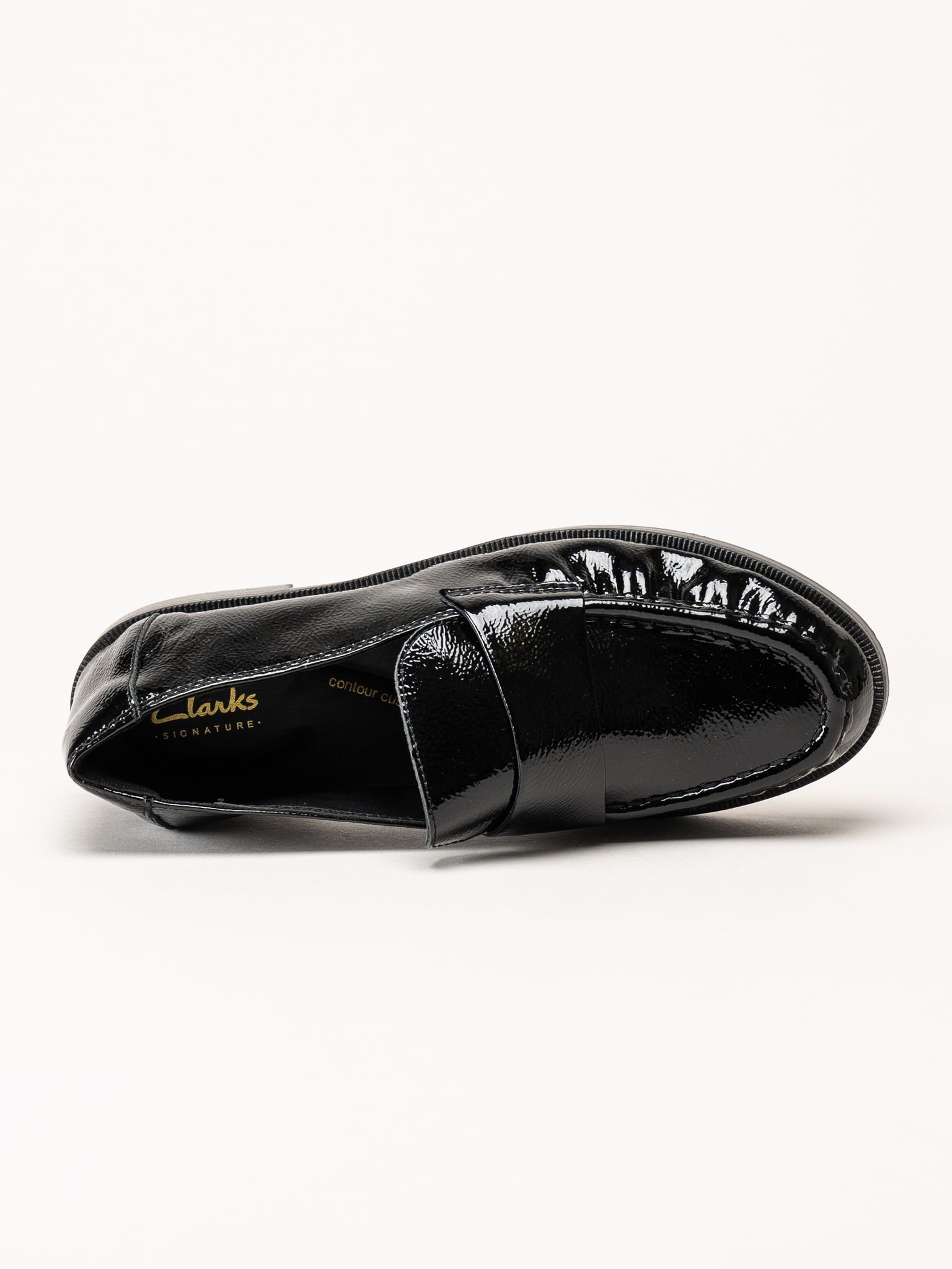 Clarks - Straven2 Step - Svarta loafers