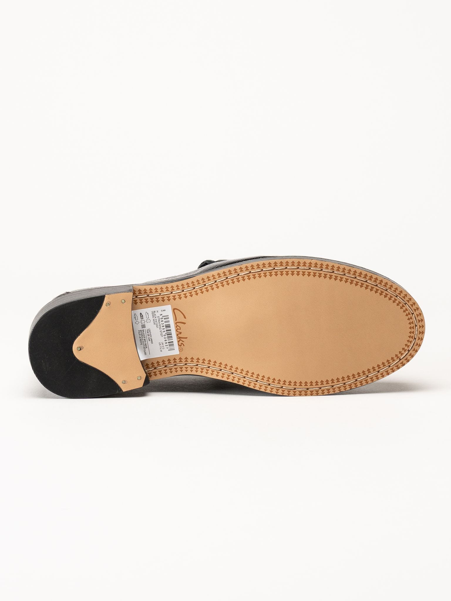 Clarks - Straven2 Step - Svarta loafers