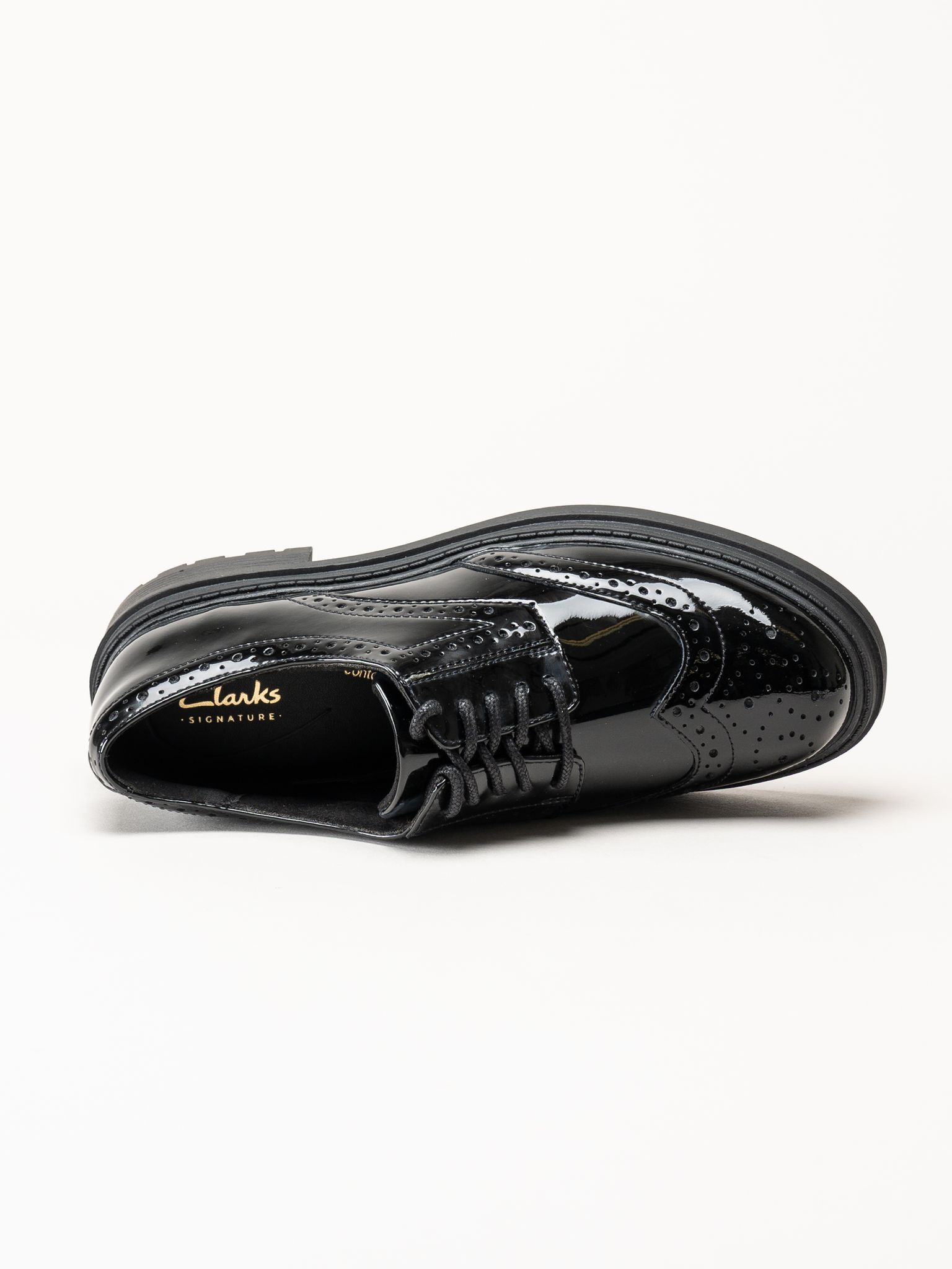 Clarks - Orinoco3 Derby - Svarta lågskor i lack