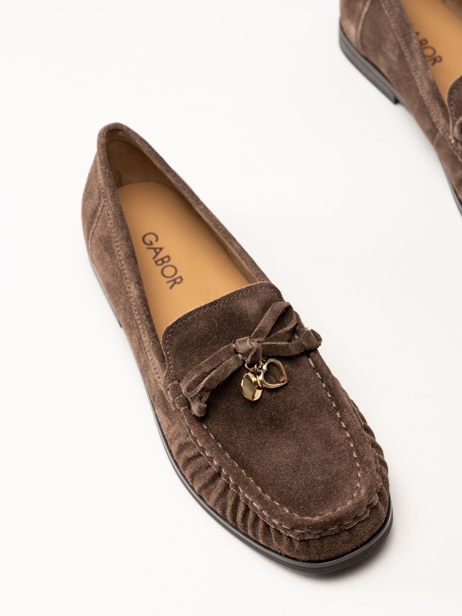 Gabor - Mörkbruna loafers