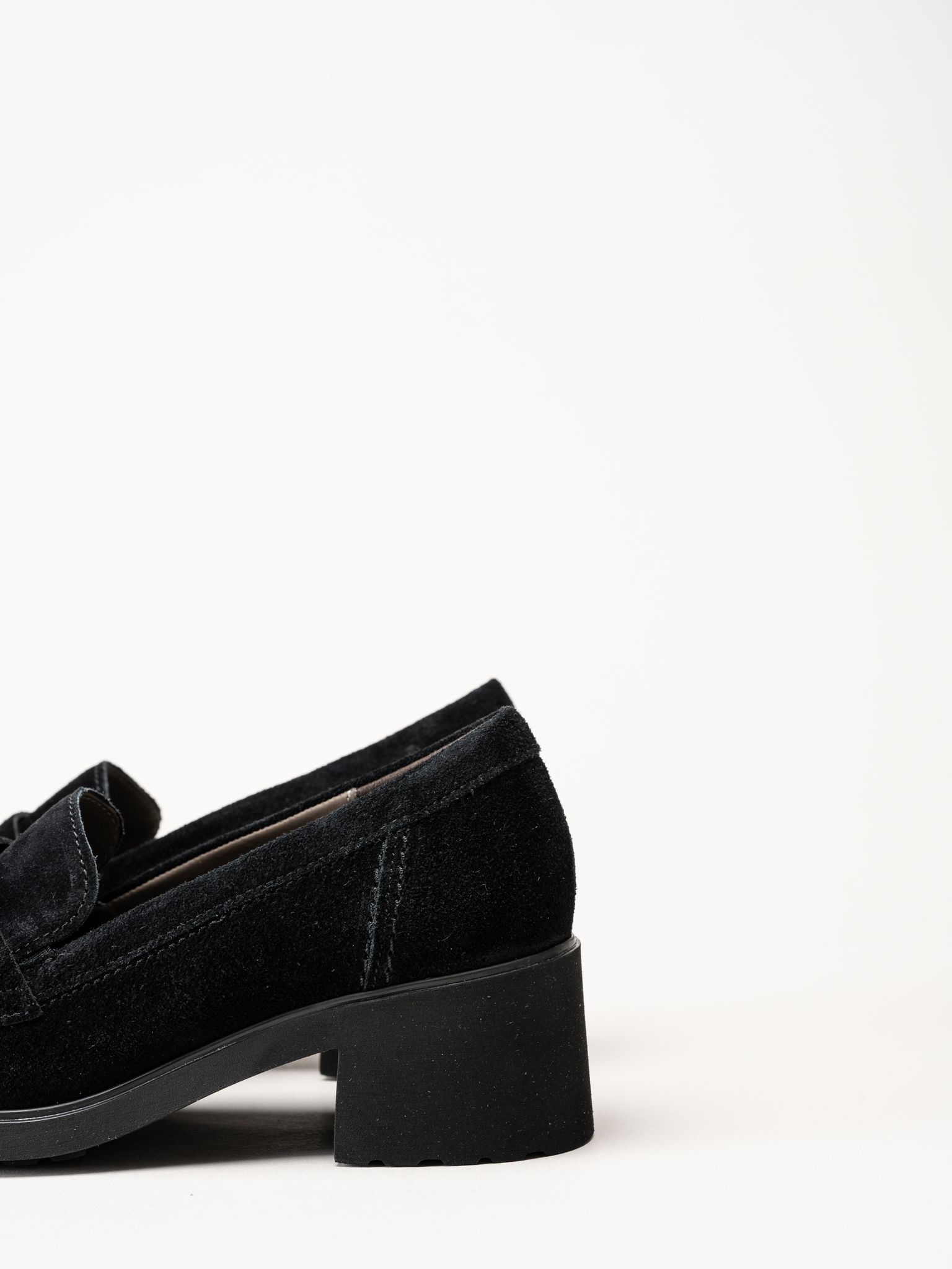 Gabor - Svarta loafers i mocka