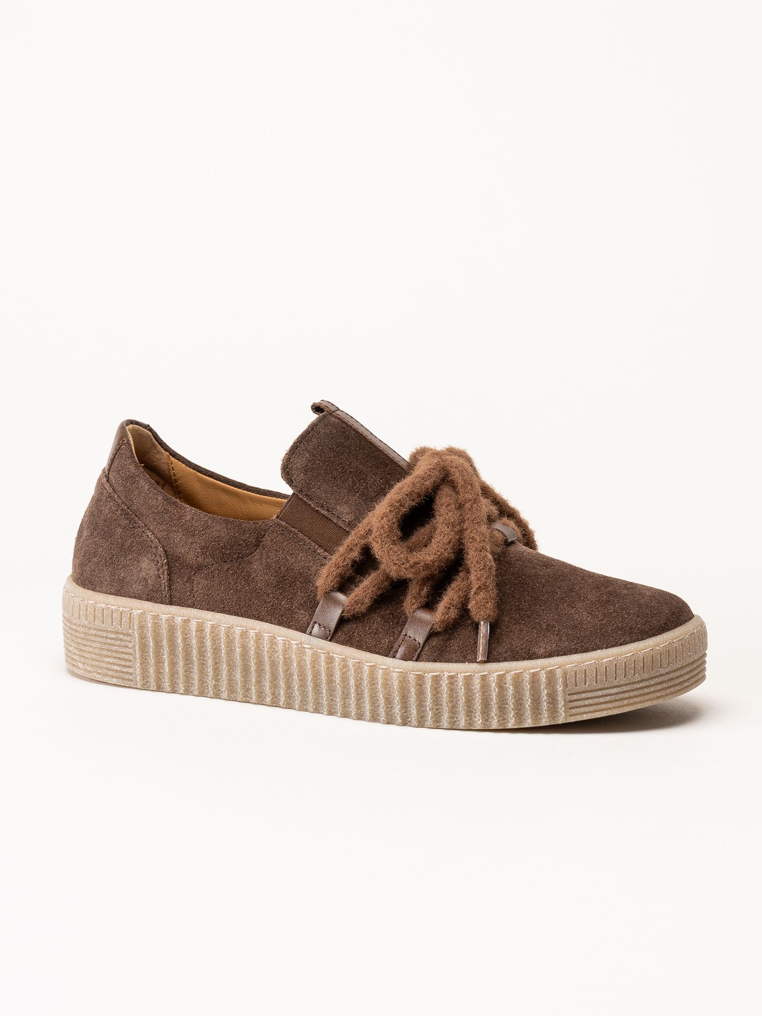 Gabor - Bruna sneakers i mocka