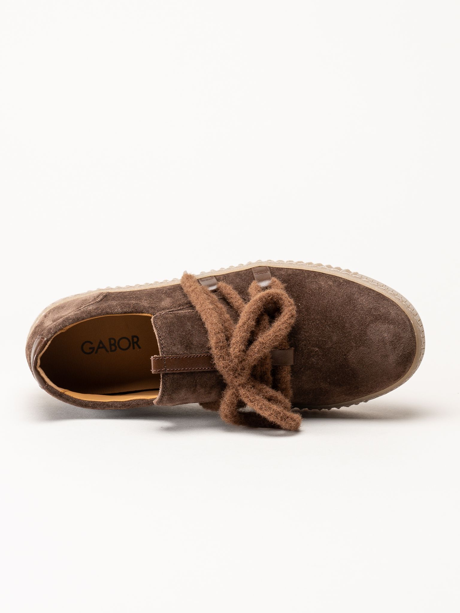 Gabor - Bruna sneakers i mocka