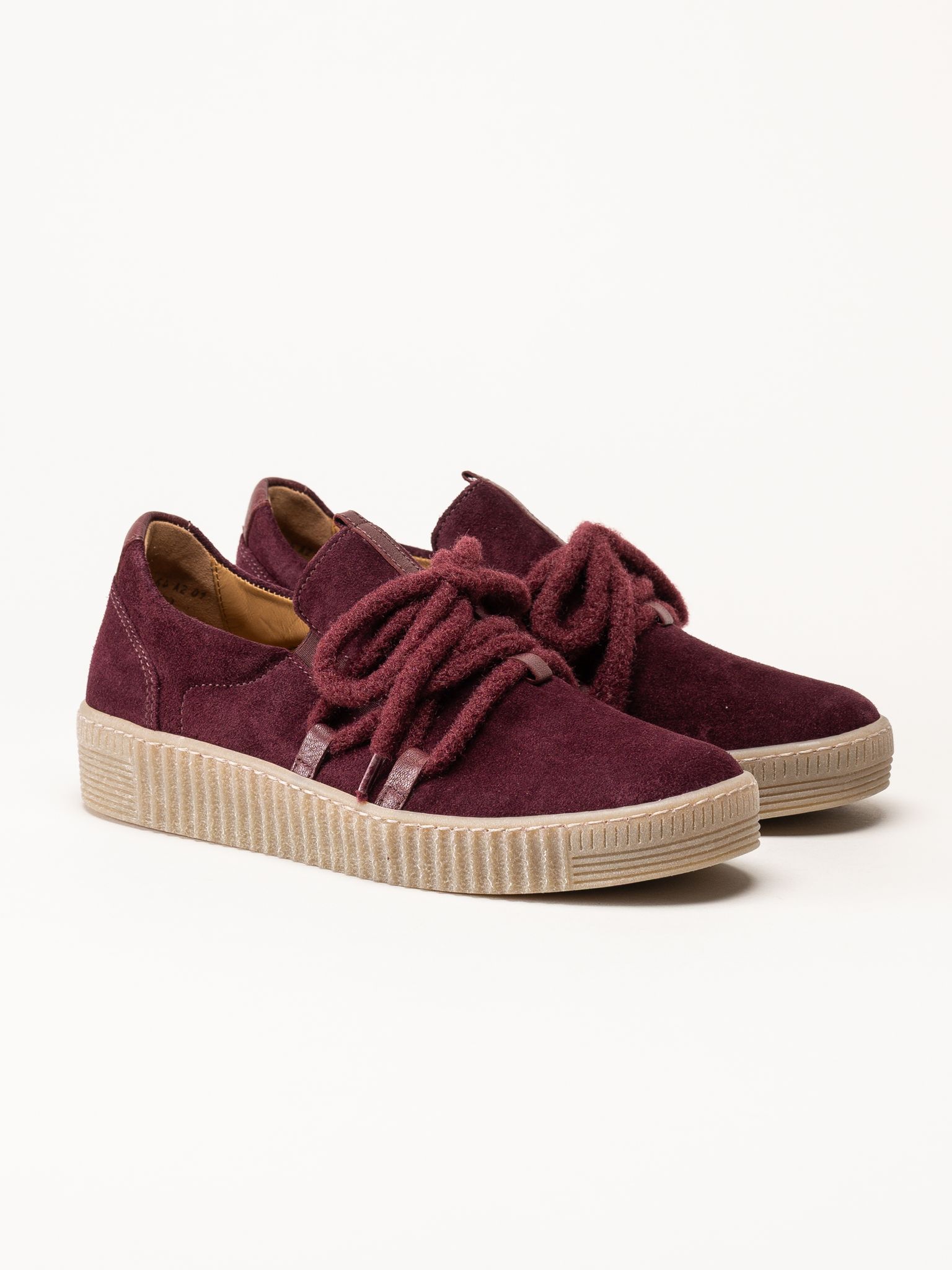 Gabor - Vinröda sneakers