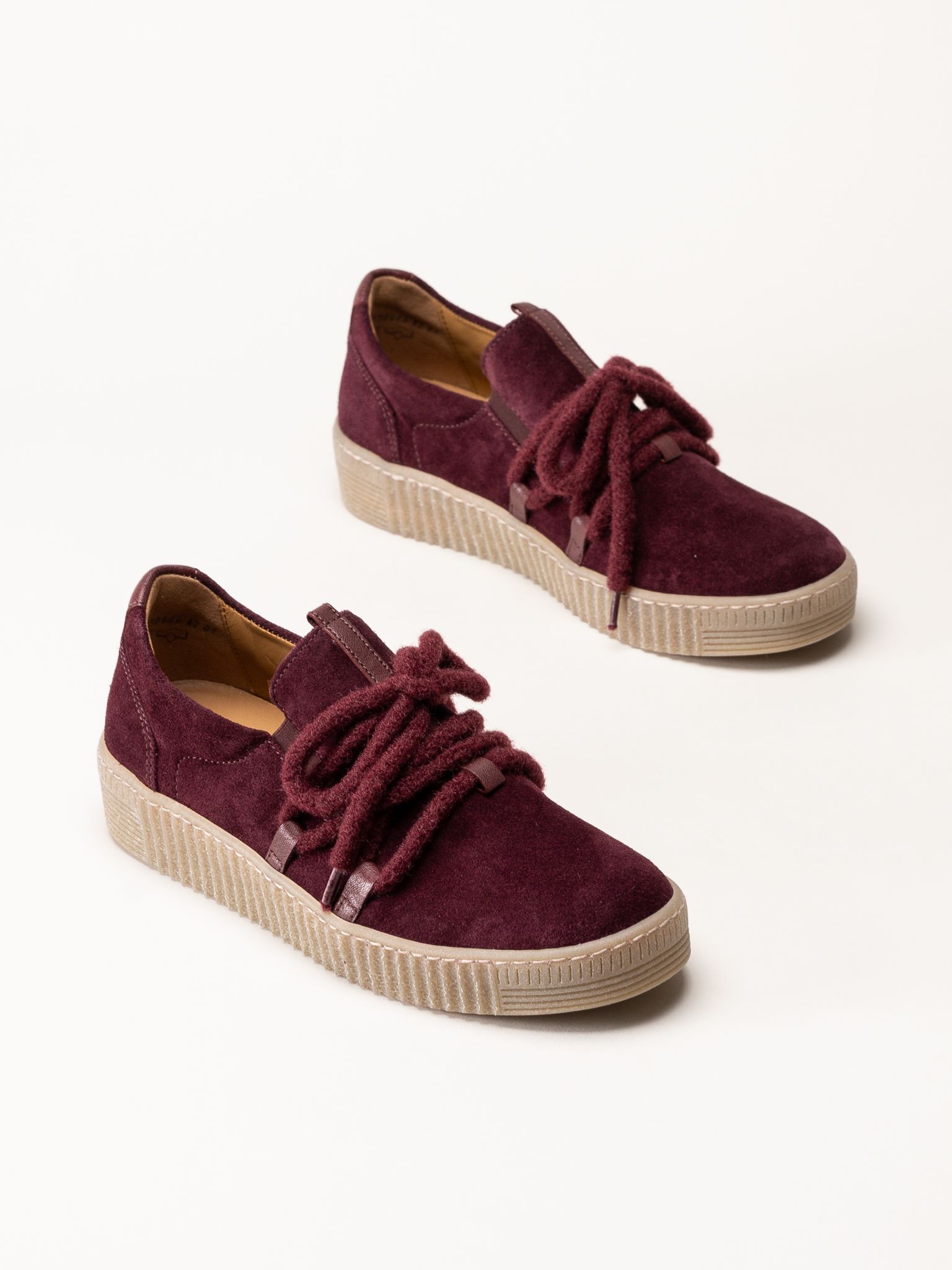 Gabor - Vinröda sneakers