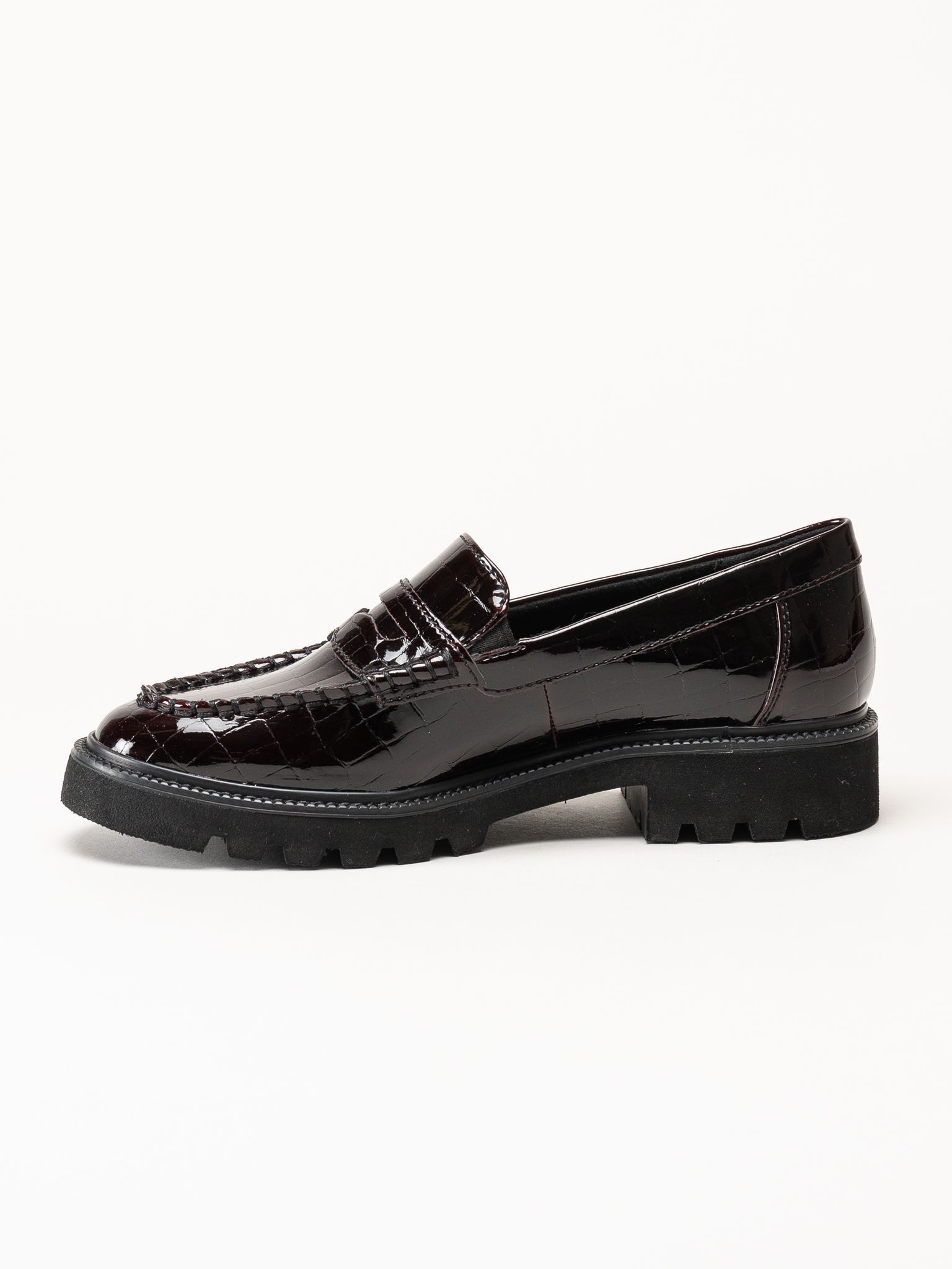 Jana - Bordeauxfärgade loafers
