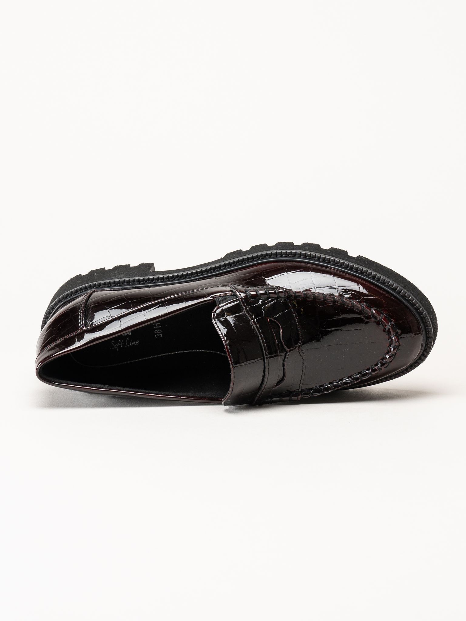 Jana - Bordeauxfärgade loafers