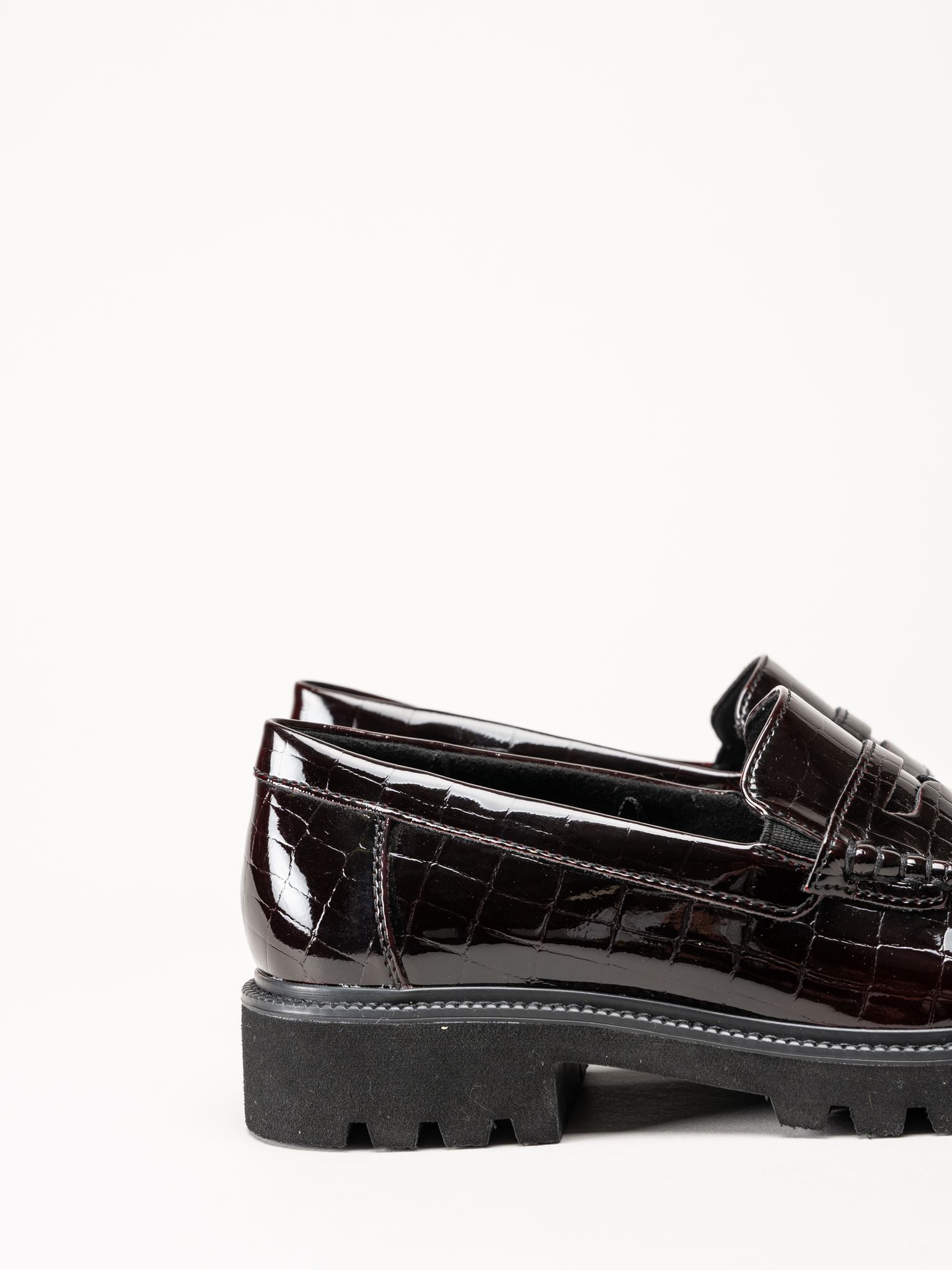 Jana - Bordeauxfärgade loafers