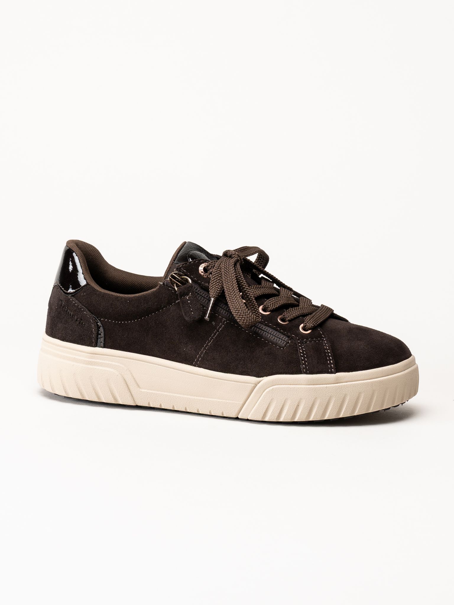 Tamaris - Wide fit - Mörkbruna mockaskor