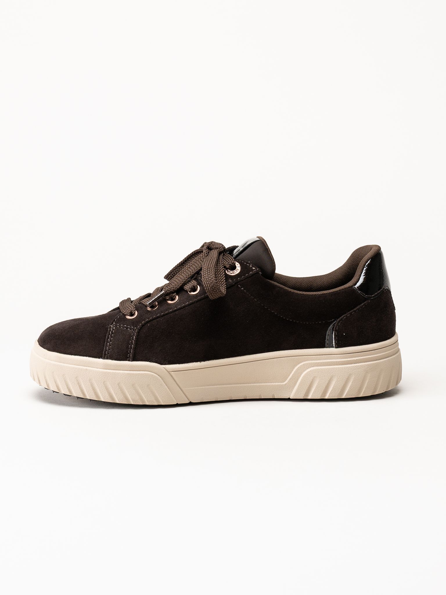 Tamaris - Wide fit - Mörkbruna mockaskor