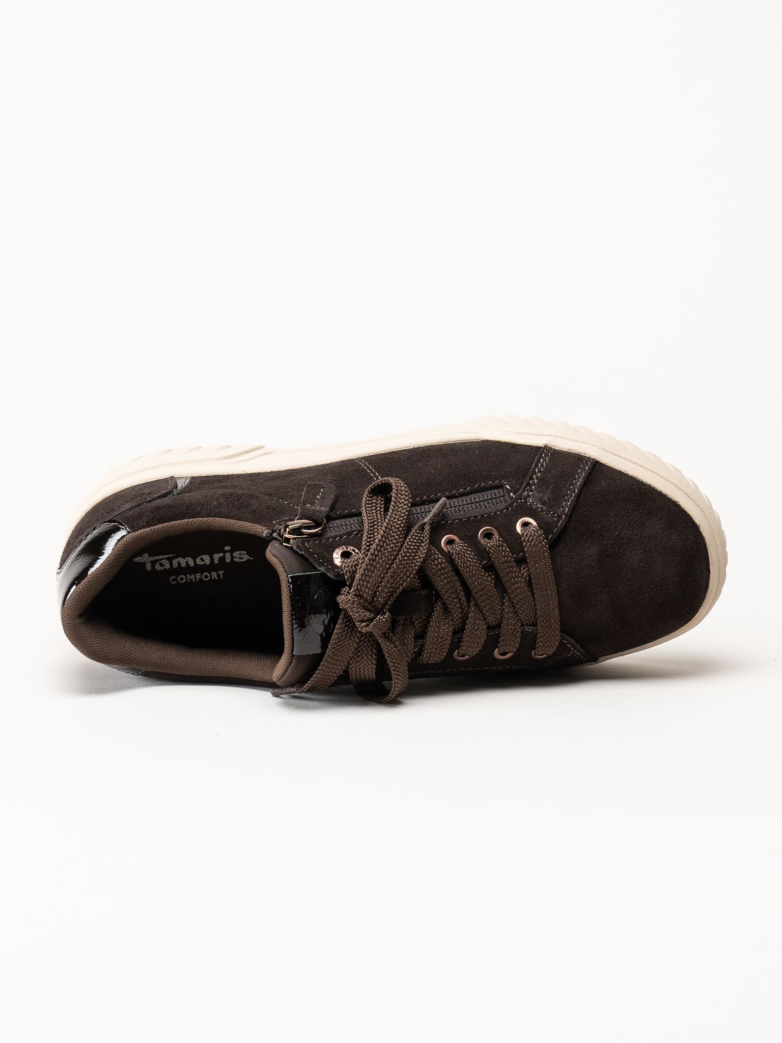 Tamaris - Wide fit - Mörkbruna mockaskor