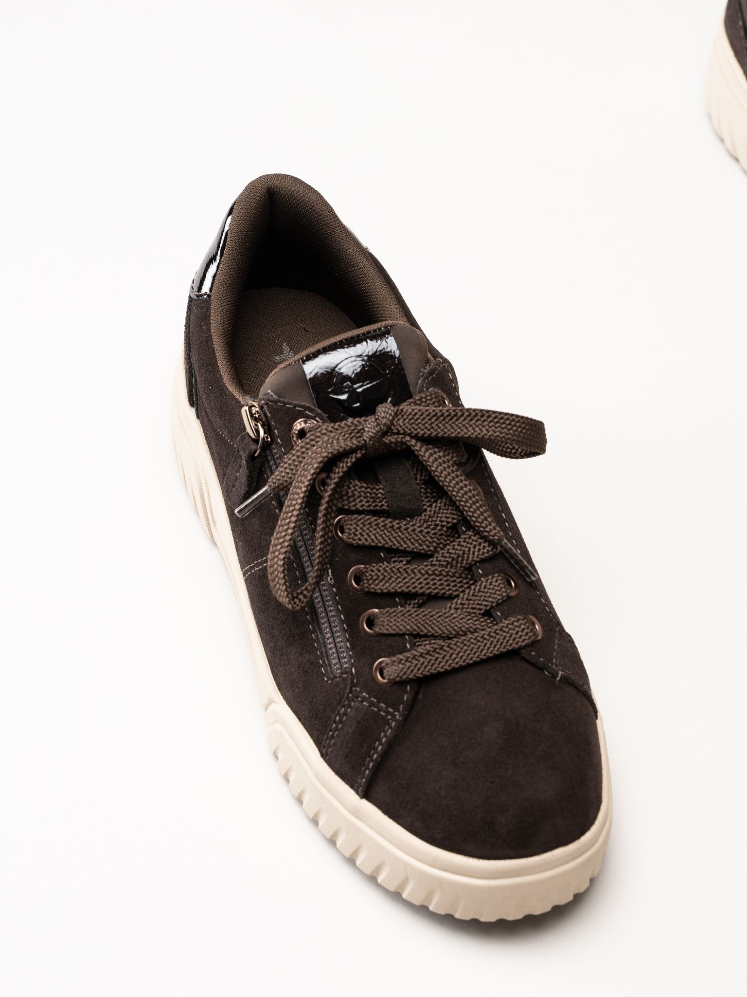 Tamaris - Wide fit - Mörkbruna mockaskor