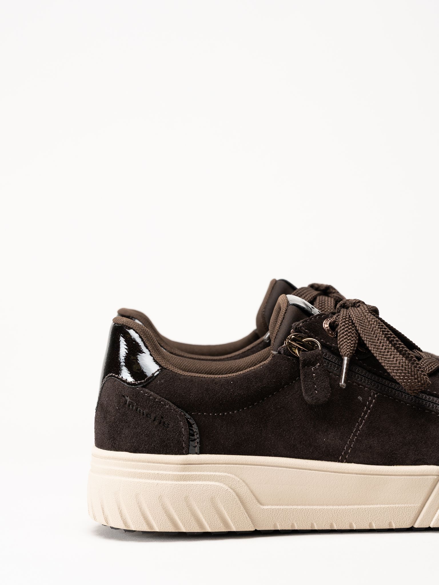 Tamaris - Wide fit - Mörkbruna mockaskor