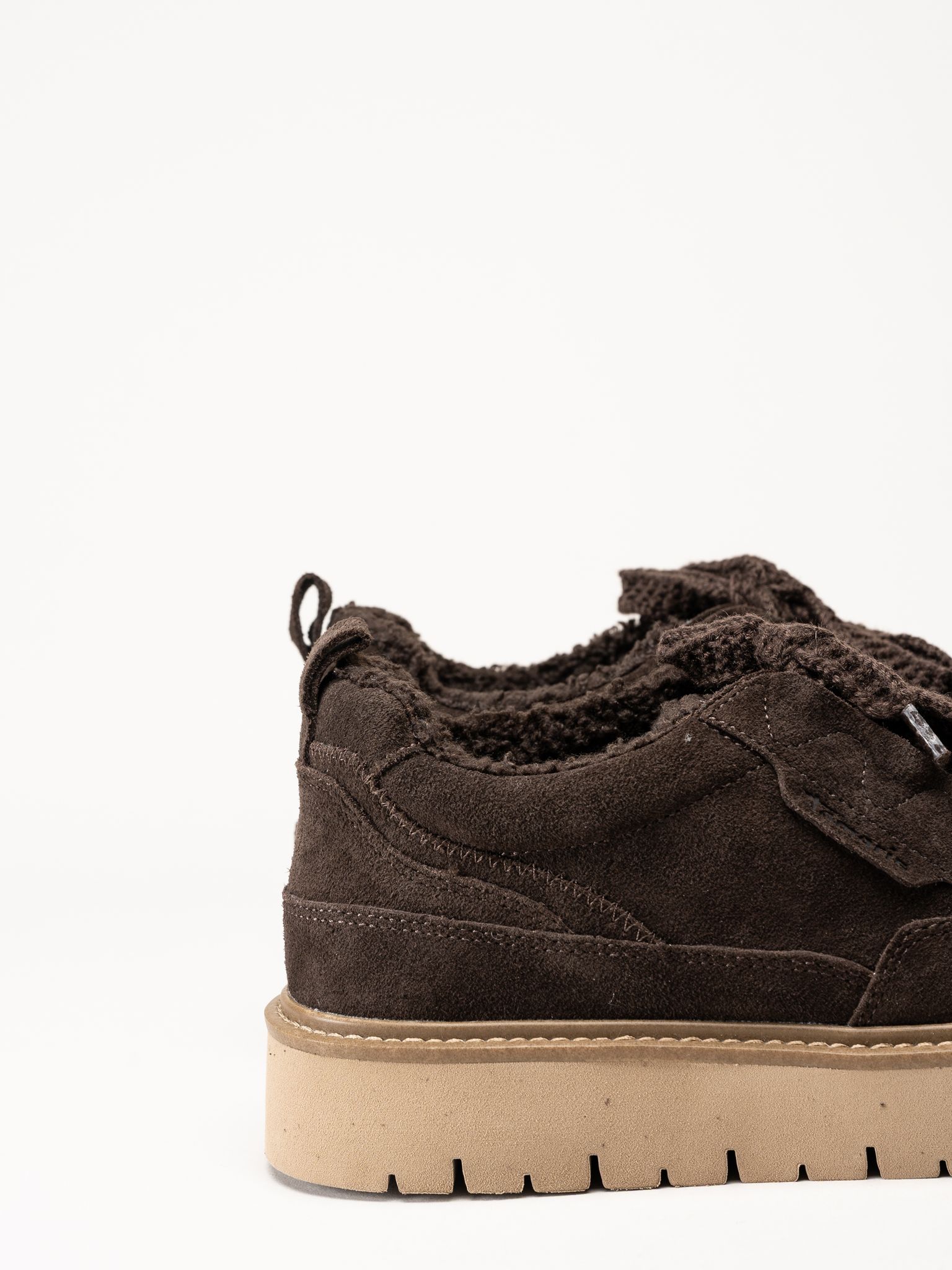 Tamaris - Wide fit - Mörkbruna fodrade sneakers