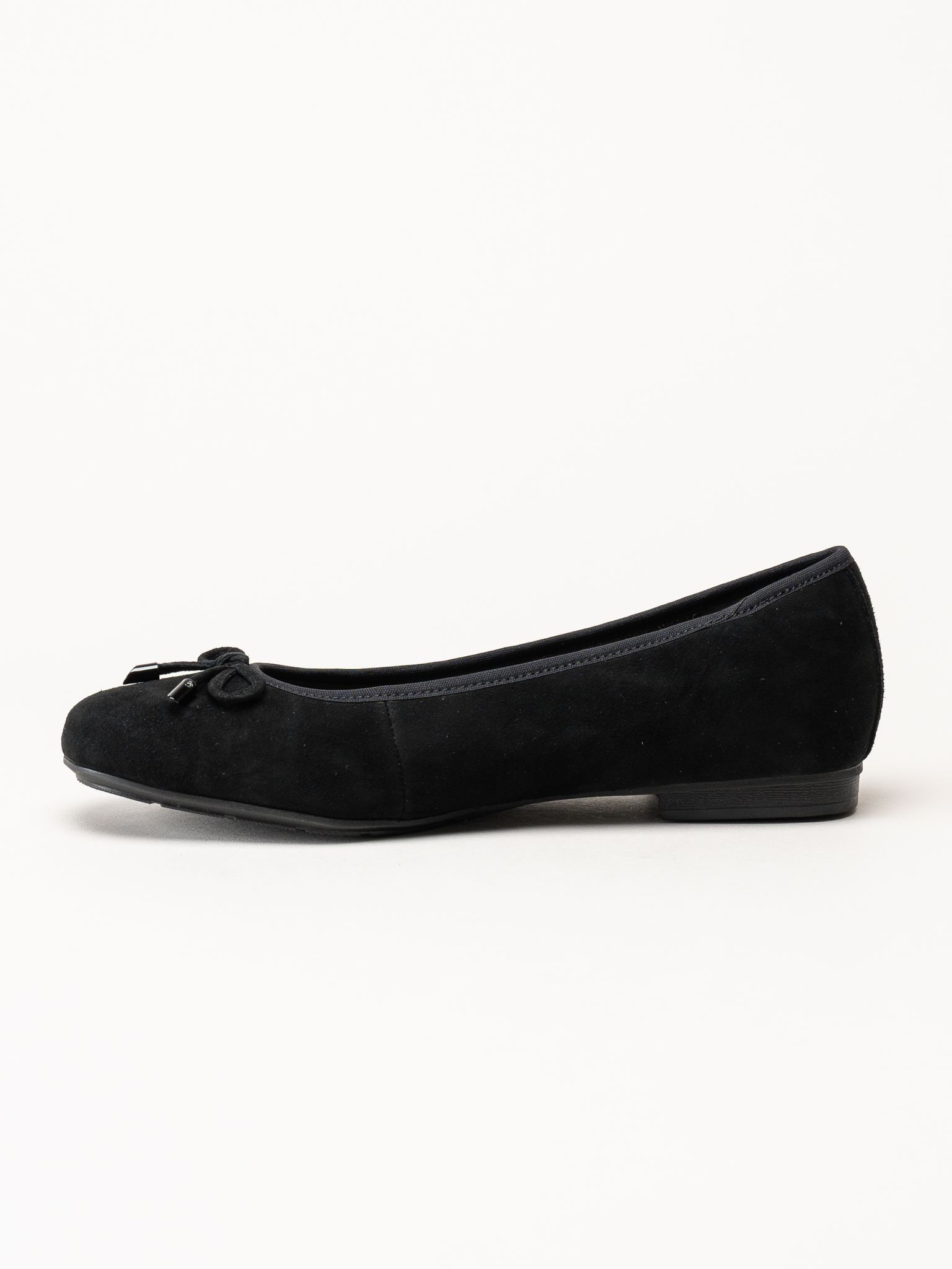 Tamaris - Wide fit - Svarta ballerinaskor
