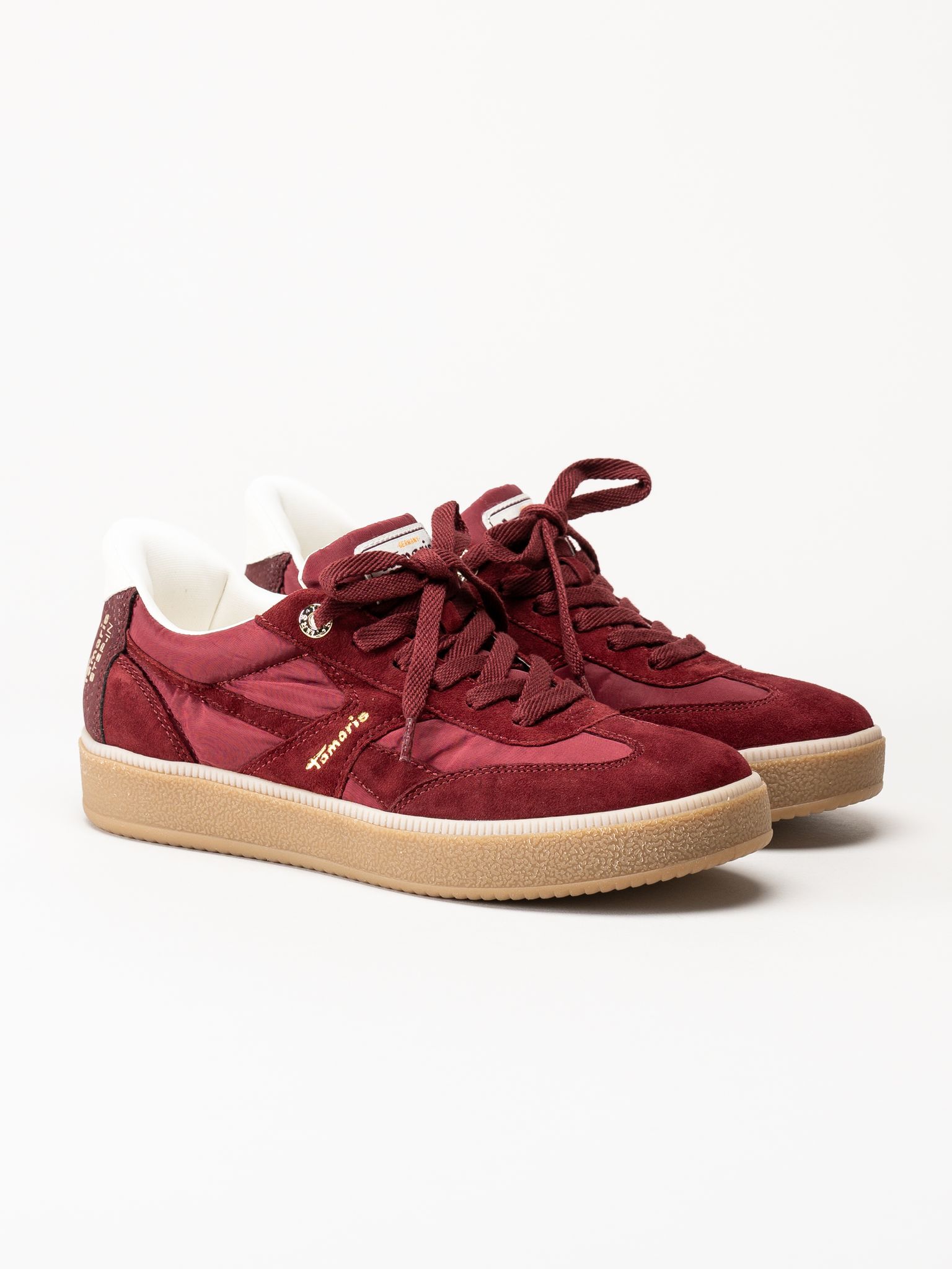 Tamaris - Wide fit - Vinröda sneakers