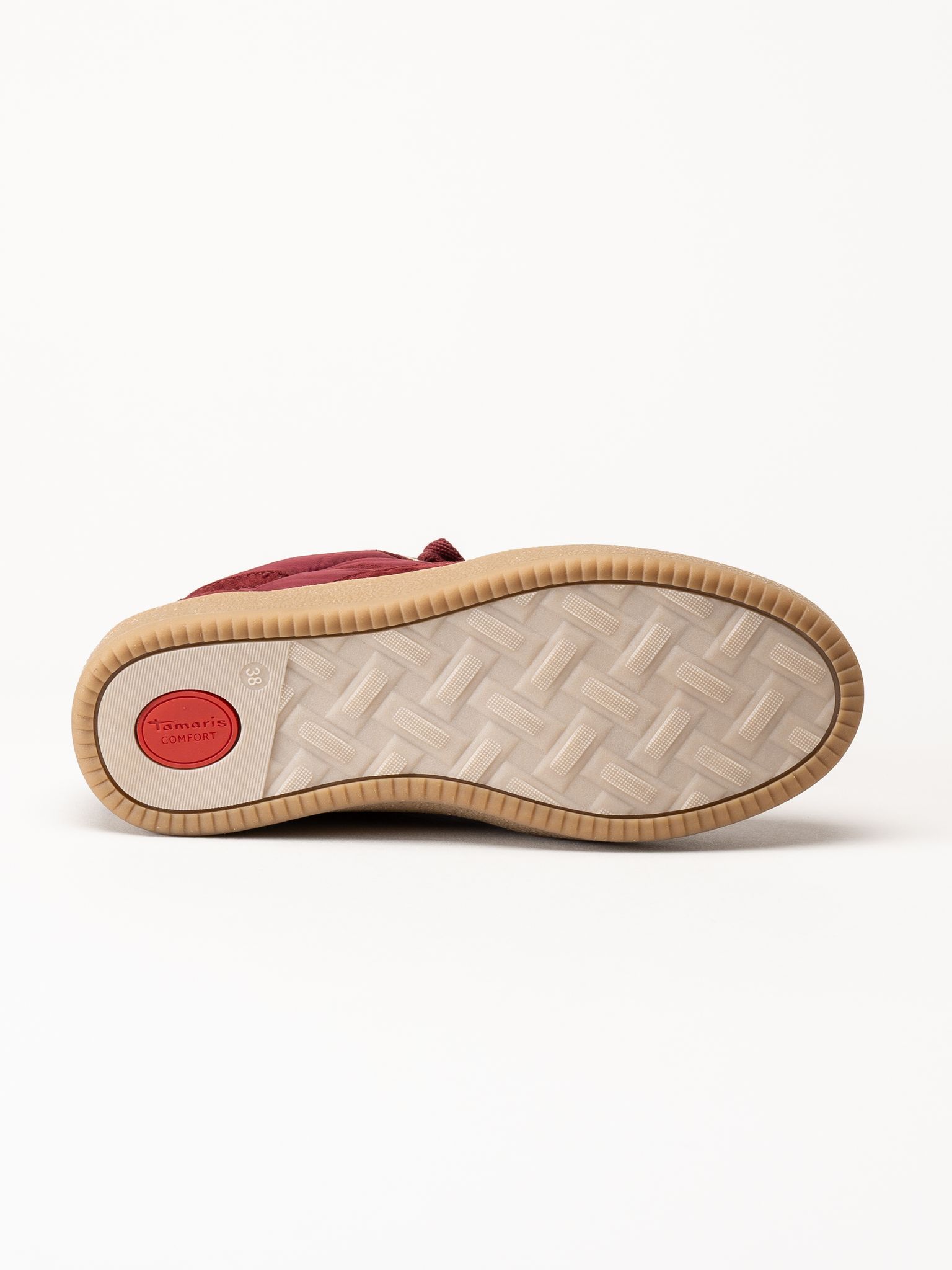 Tamaris - Wide fit - Vinröda sneakers