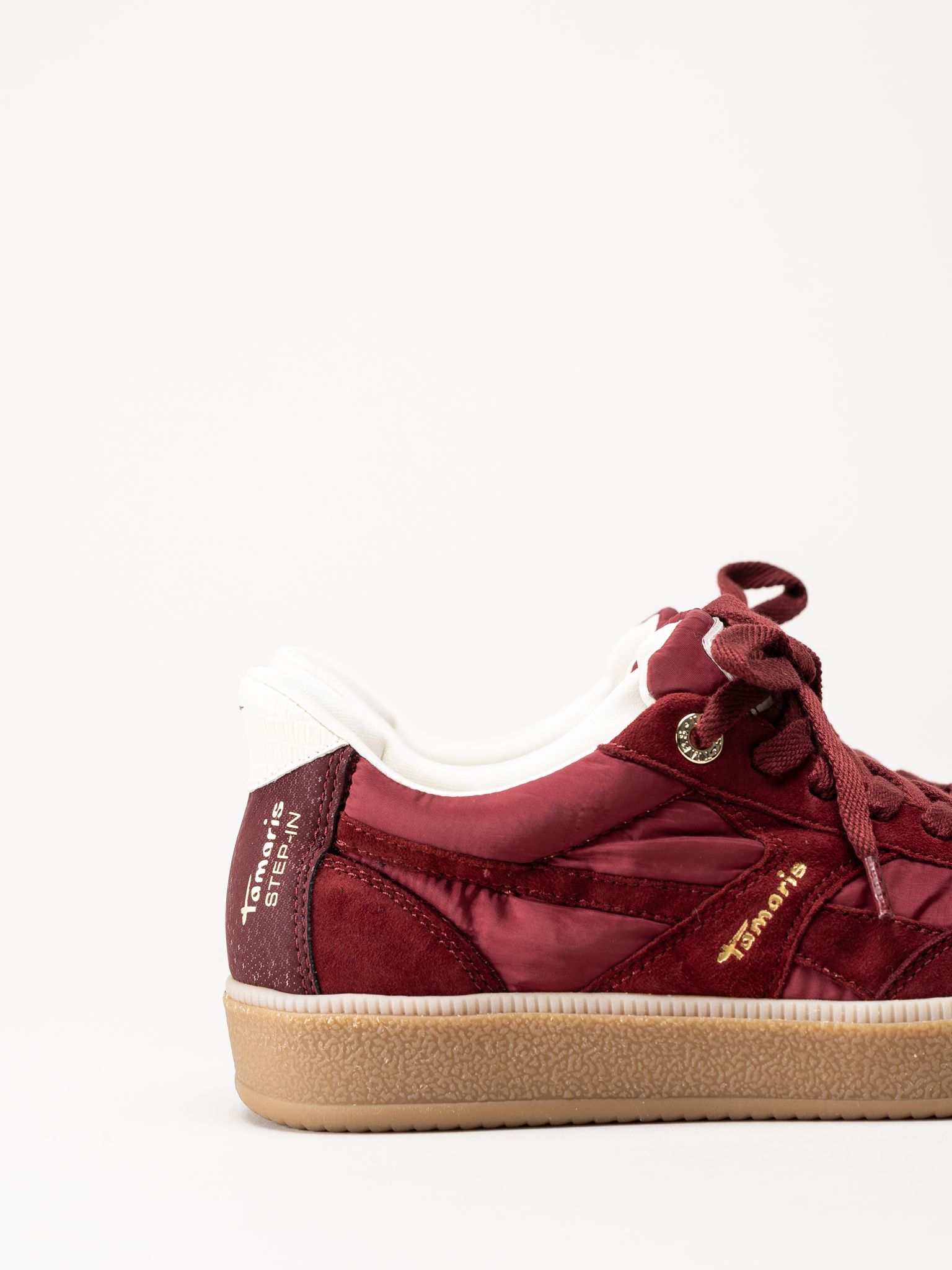 Tamaris - Wide fit - Vinröda sneakers