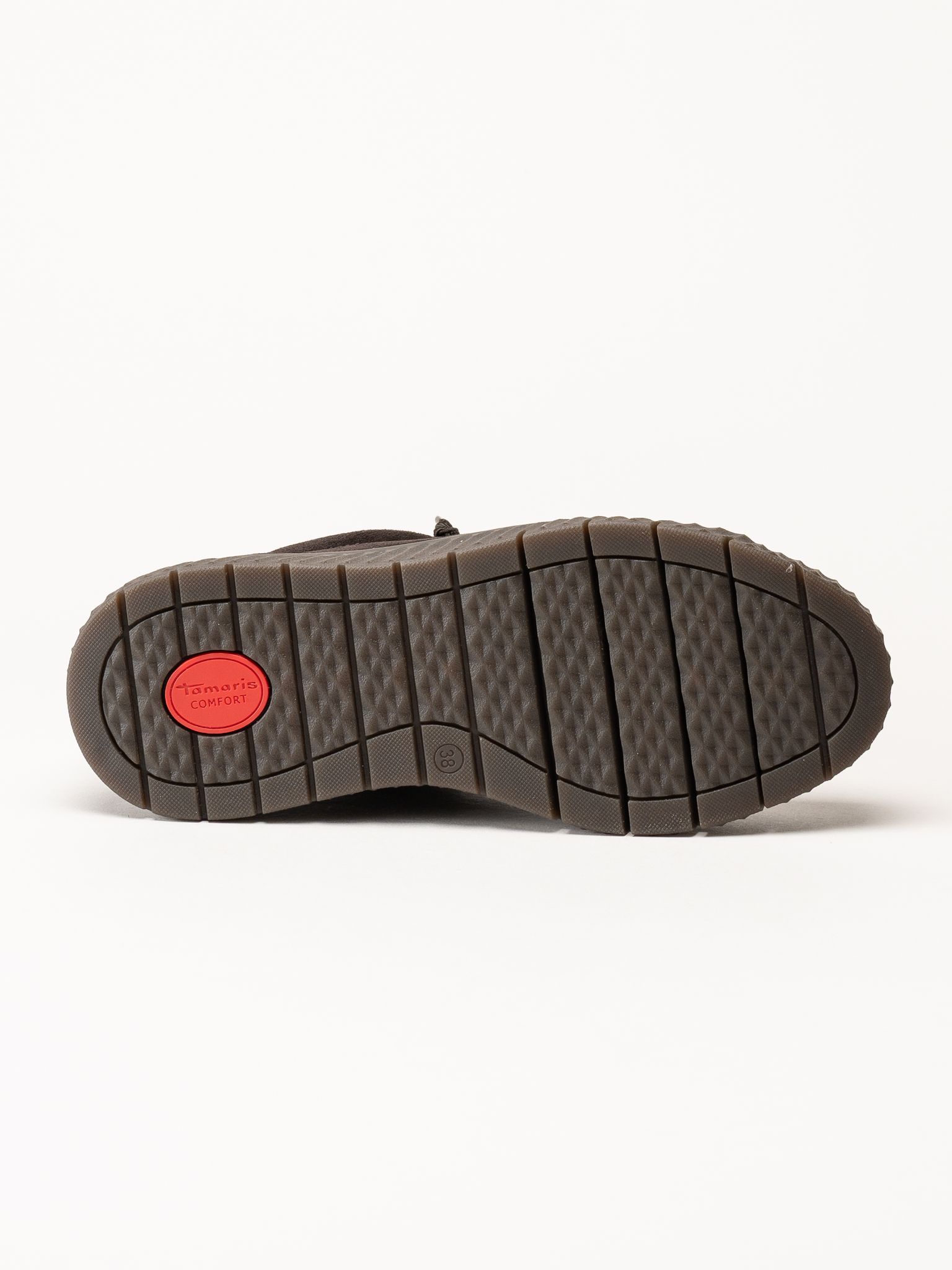 Tamaris - Wide fit - Mörkbruna sneakers