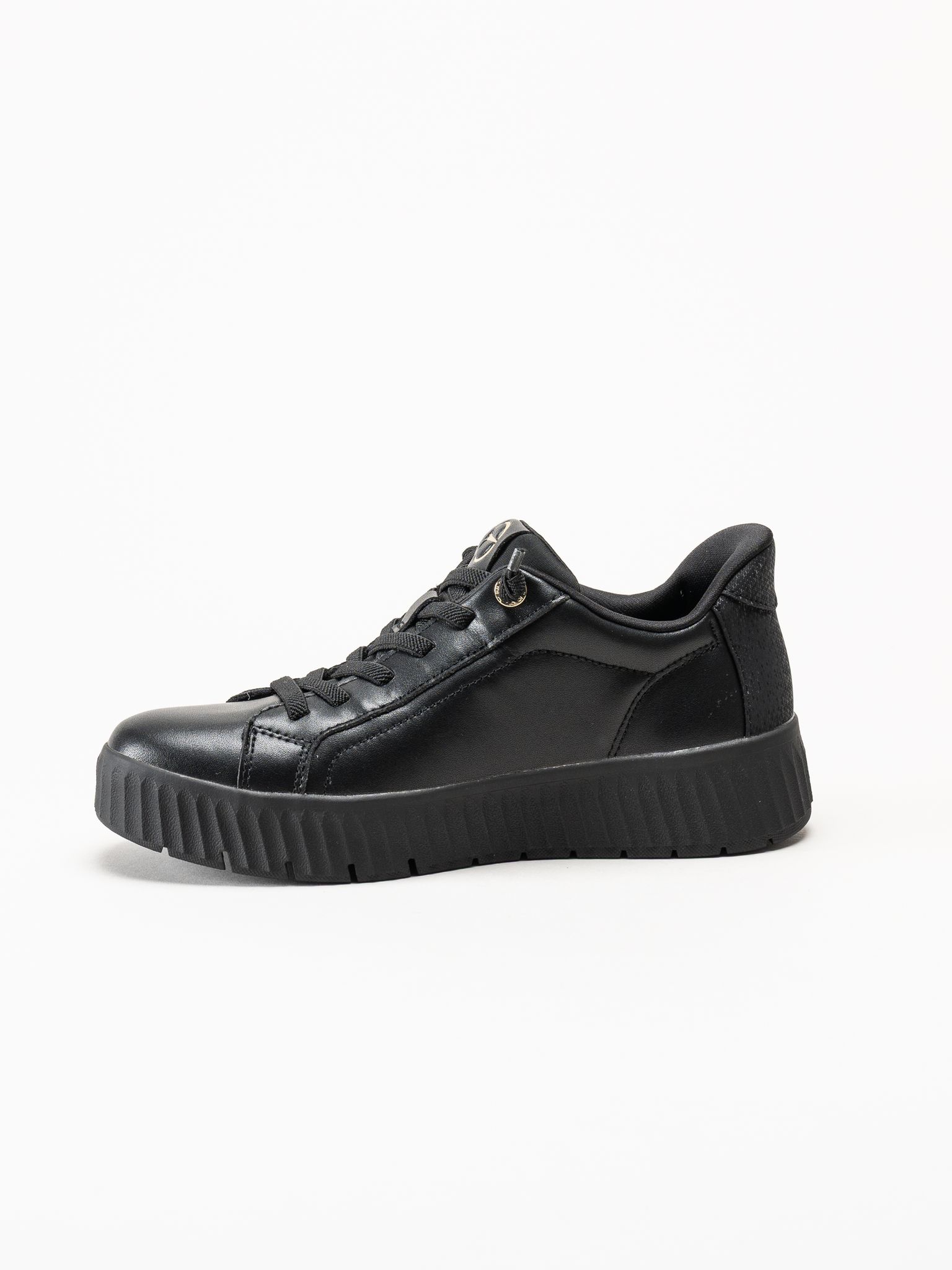 Tamaris Wide - Wide fit - Svarta sneakers