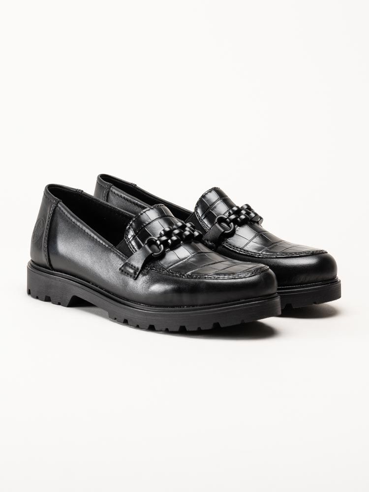 Rieker - Svarta loafers