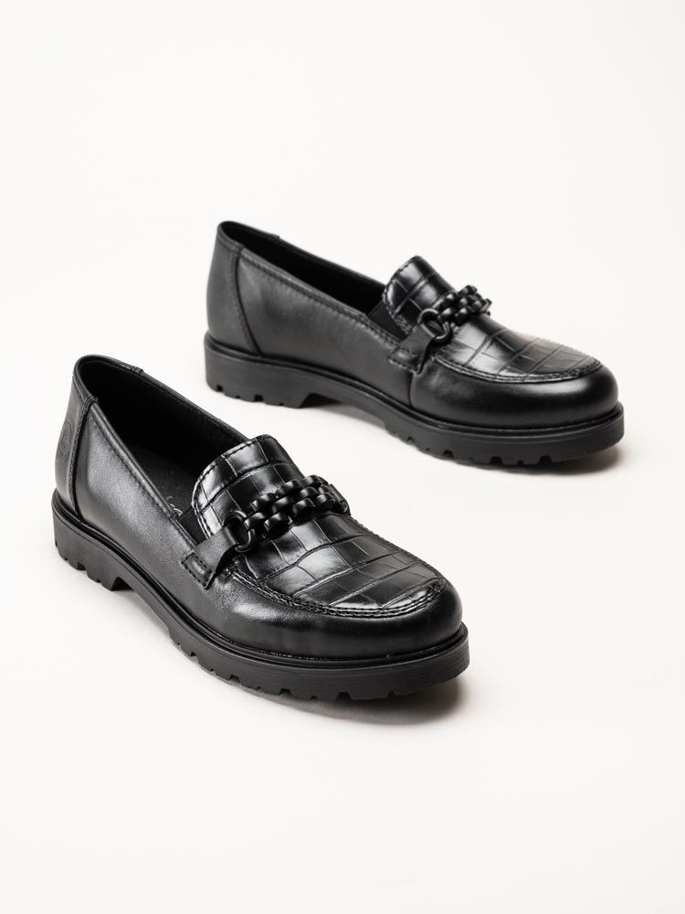 Rieker - Svarta loafers