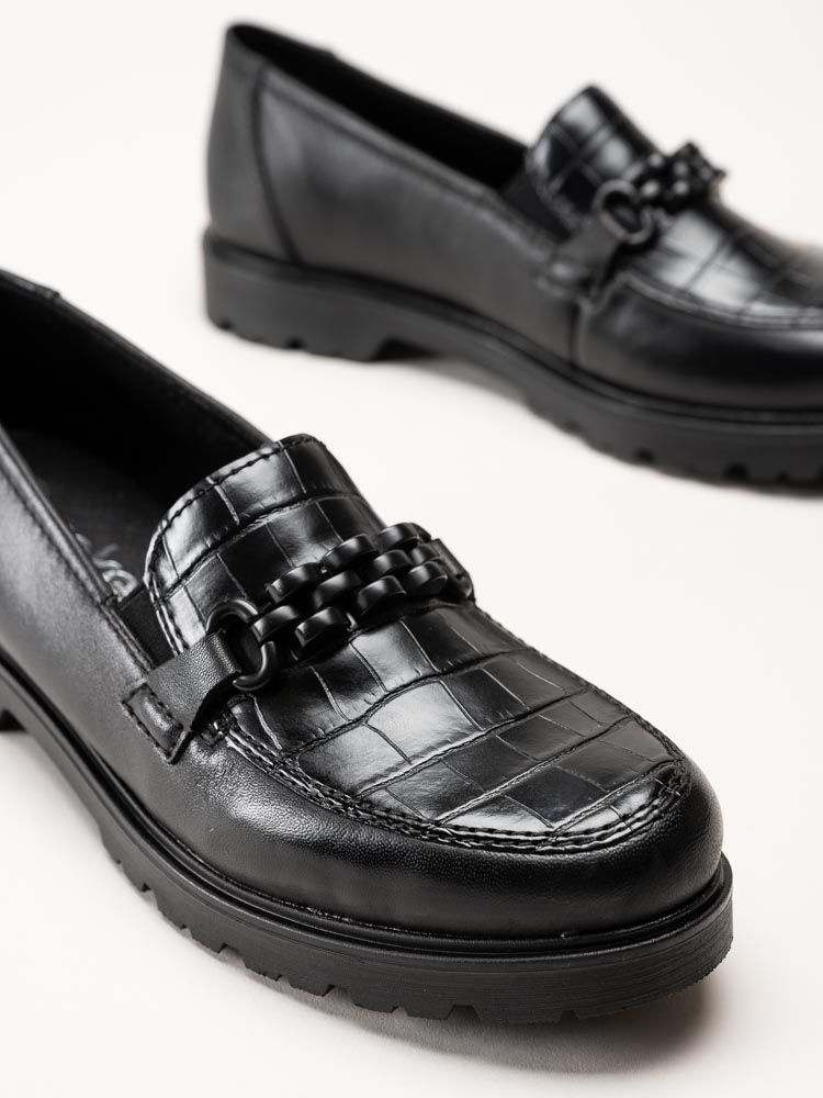 Rieker - Svarta loafers