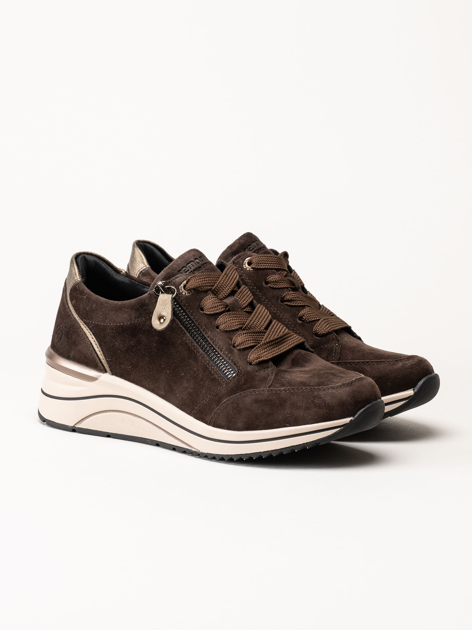 Remonte - Mörkbruna sneakers