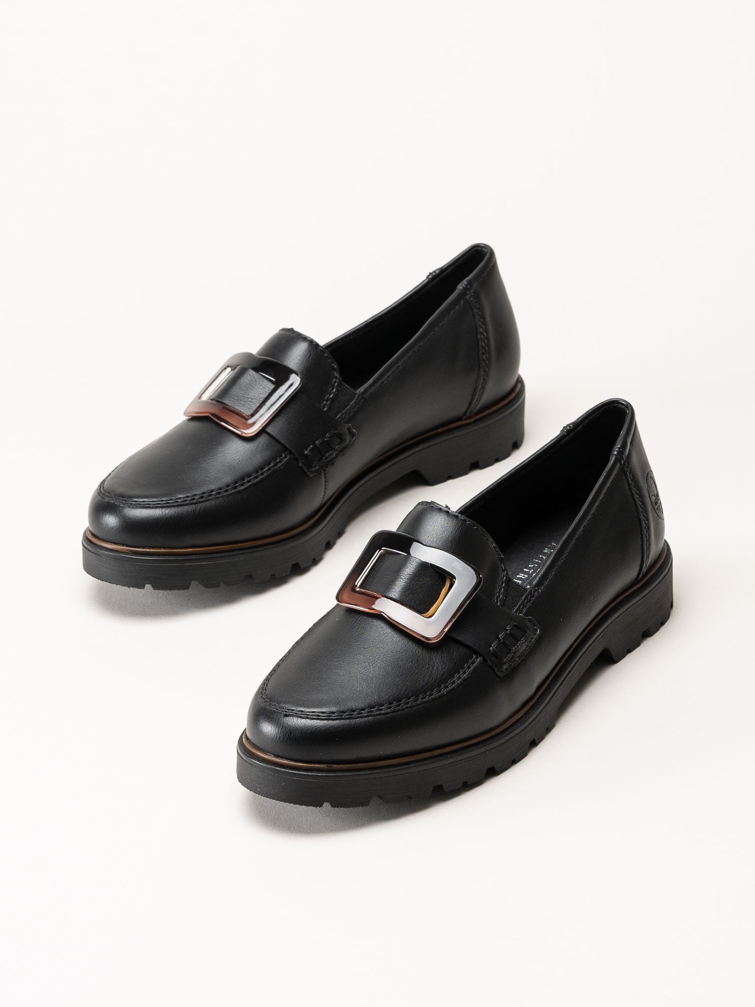 Rieker - Svarta loafers