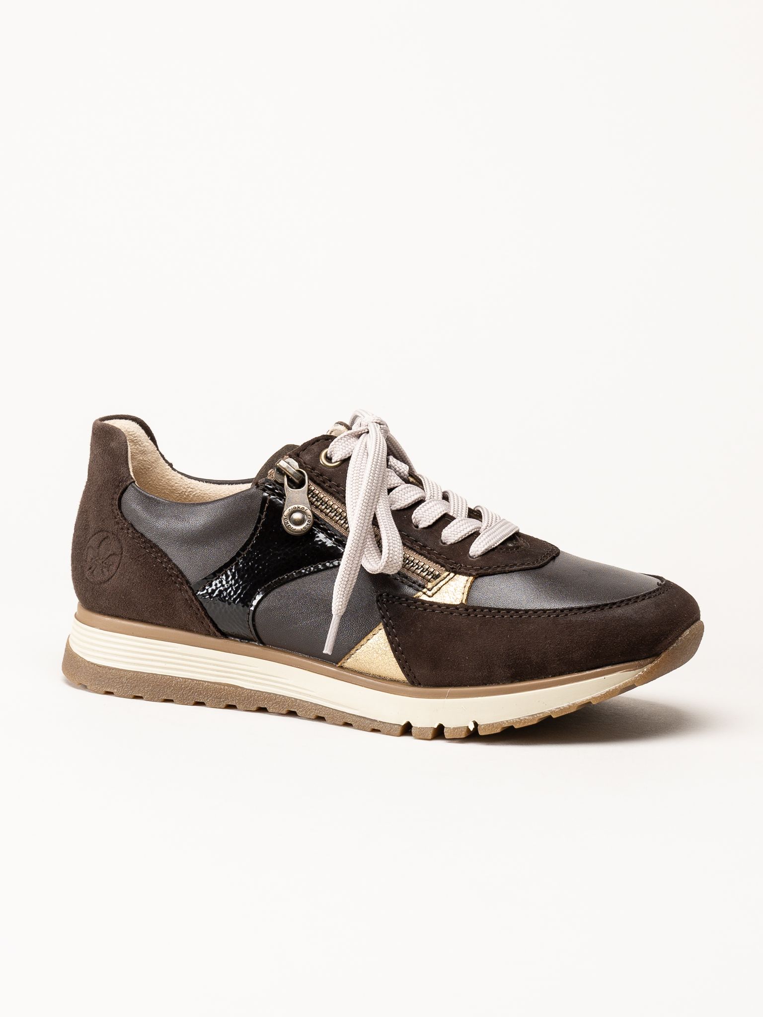 Rieker - Mörkbruna sneakers