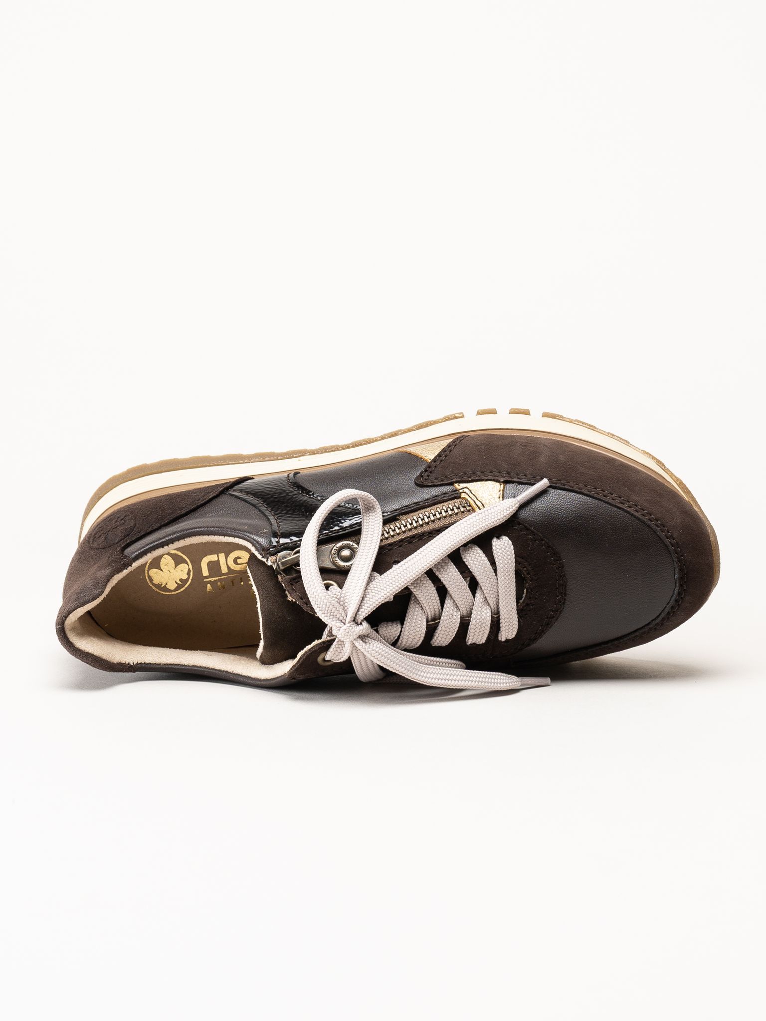 Rieker - Mörkbruna sneakers