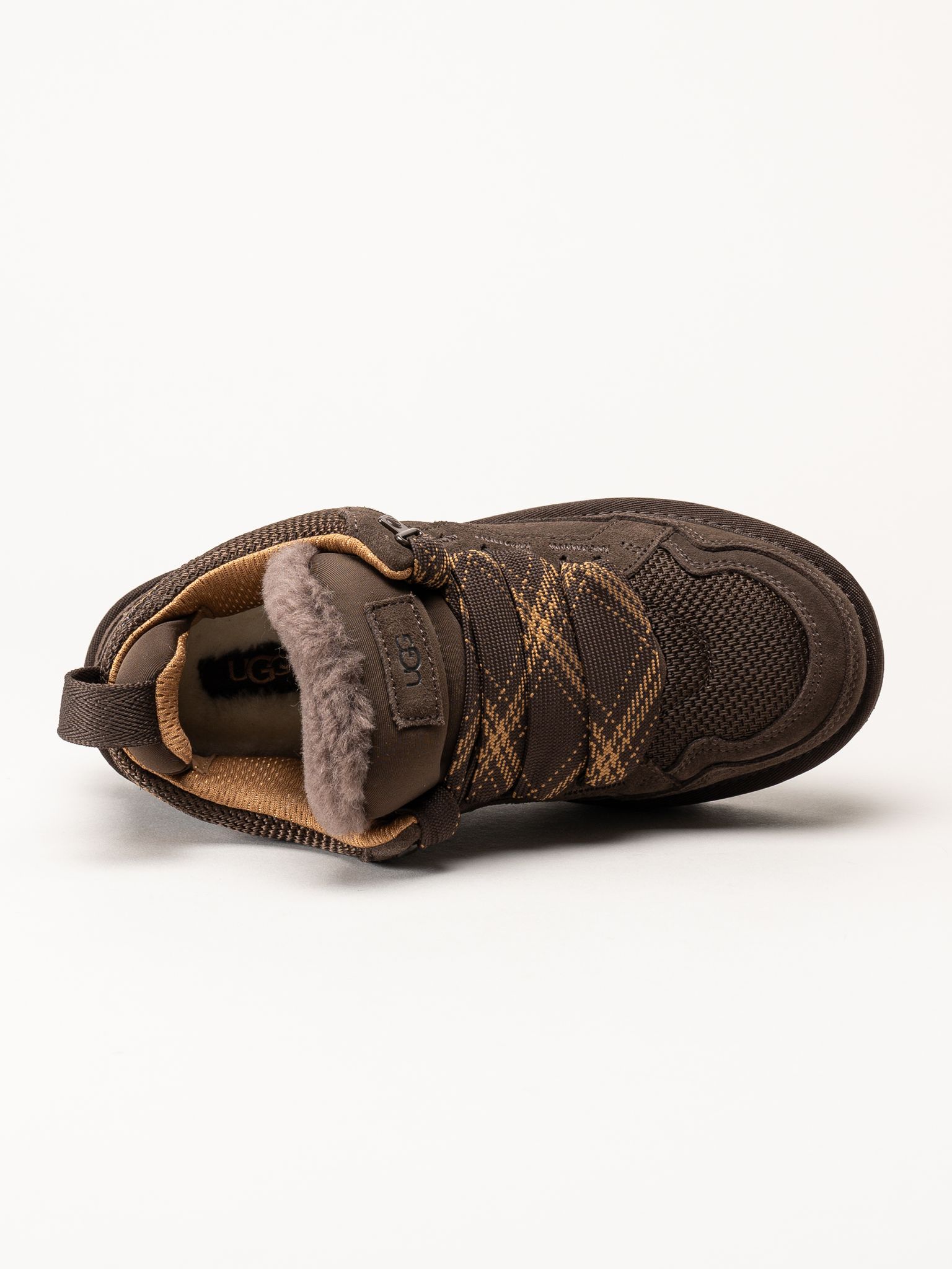 UGG - Lowmel - Mörkbruna ullfodrade sneakers