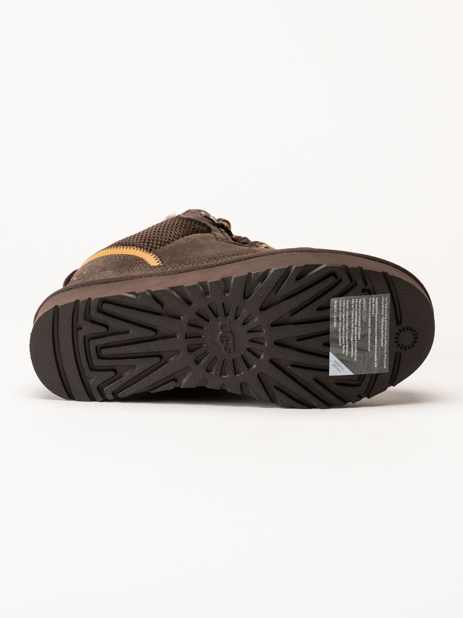 UGG - Lowmel - Mörkbruna ullfodrade sneakers