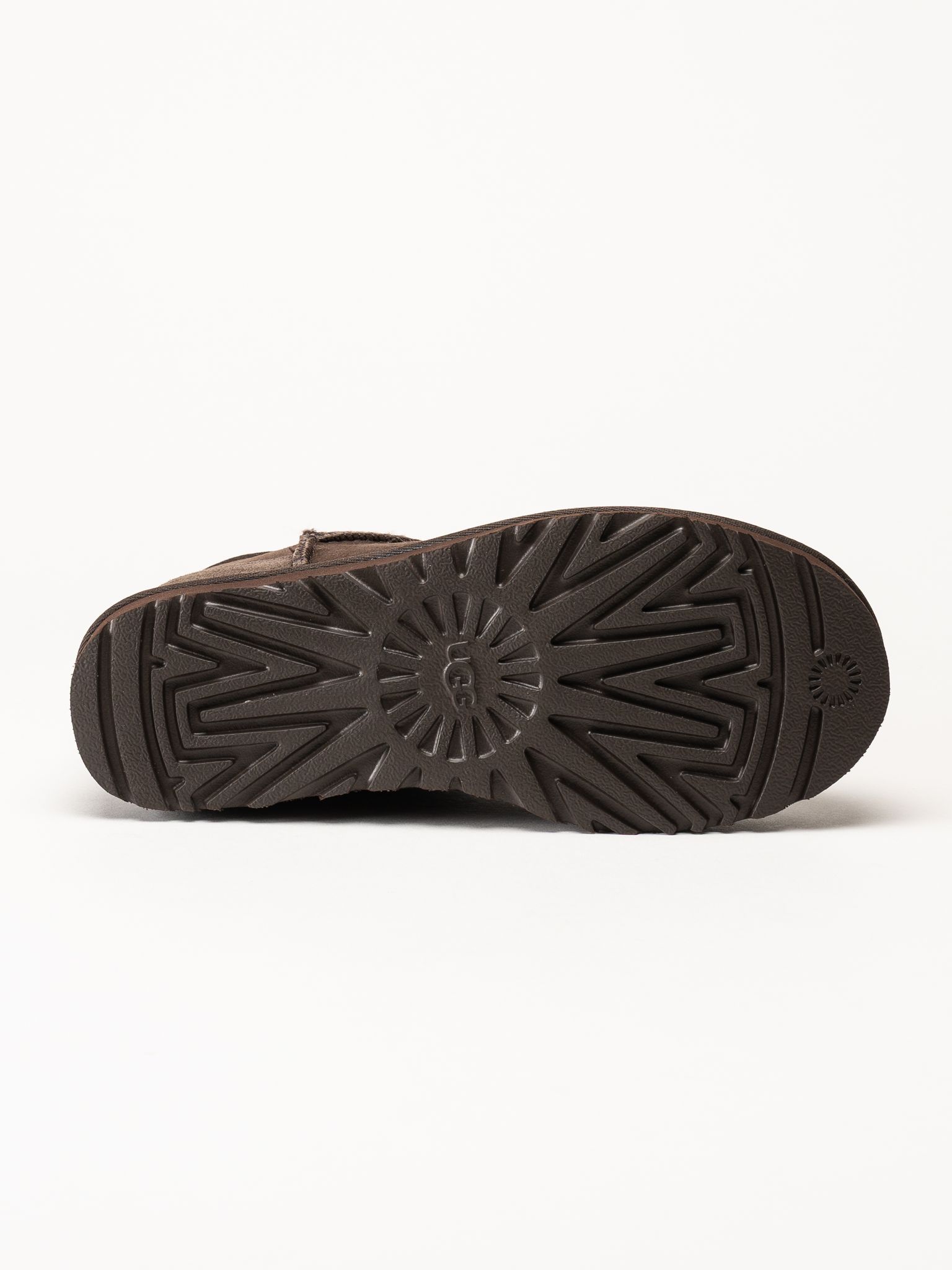 UGG - Classic Ultra Mini - Mörkbruna låga fodrade boots