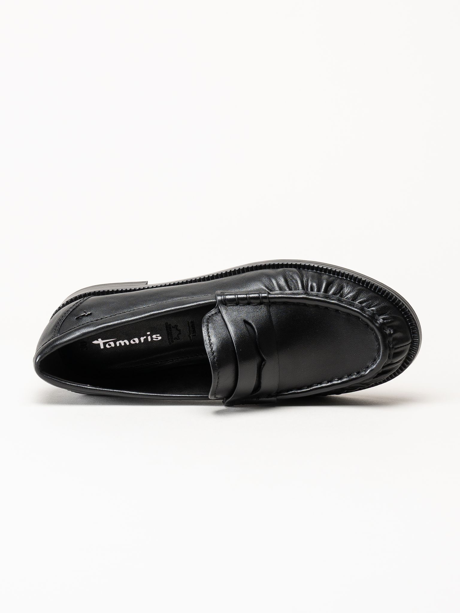 Tamaris - Svarta pennyloafers