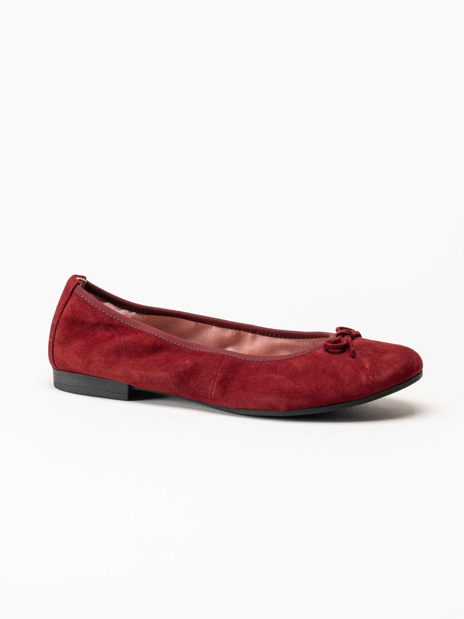 Tamaris - Vinröda ballerinaskor