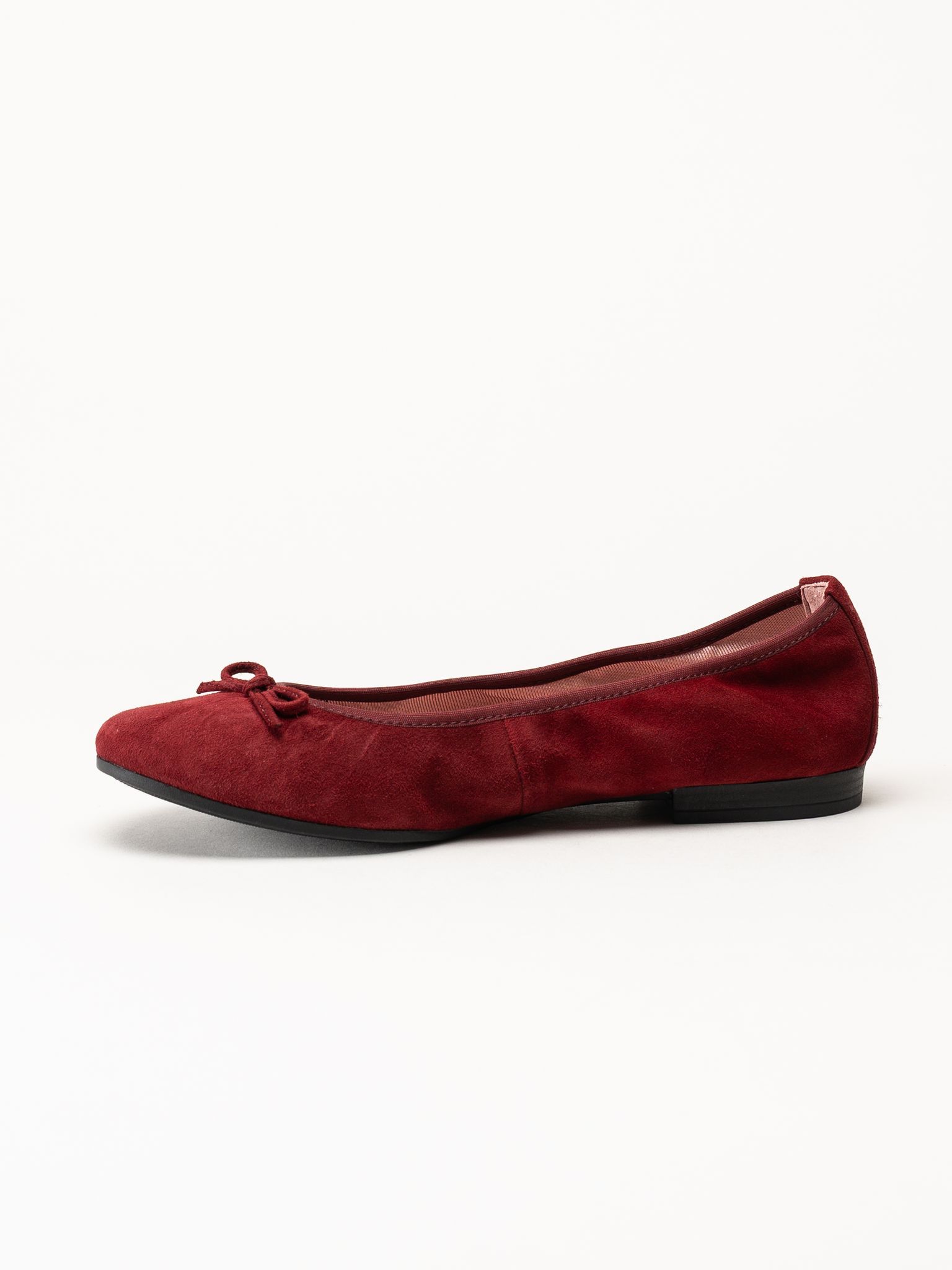 Tamaris - Vinröda ballerinaskor