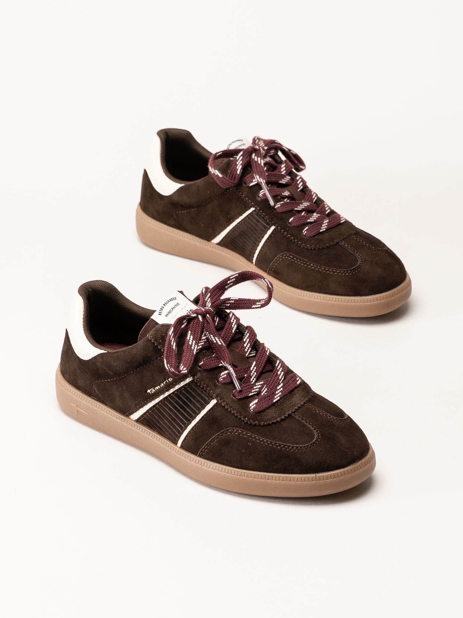 Tamaris - Mörkbruna sneakers