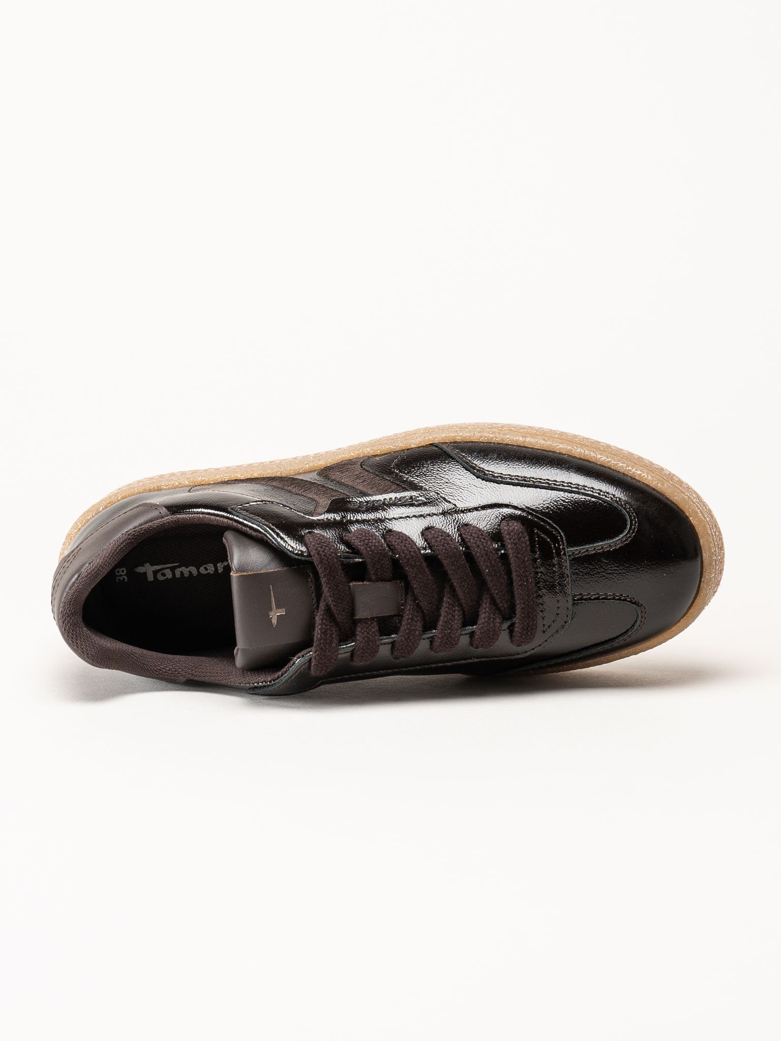 Tamaris - Mörkbruna sneakers