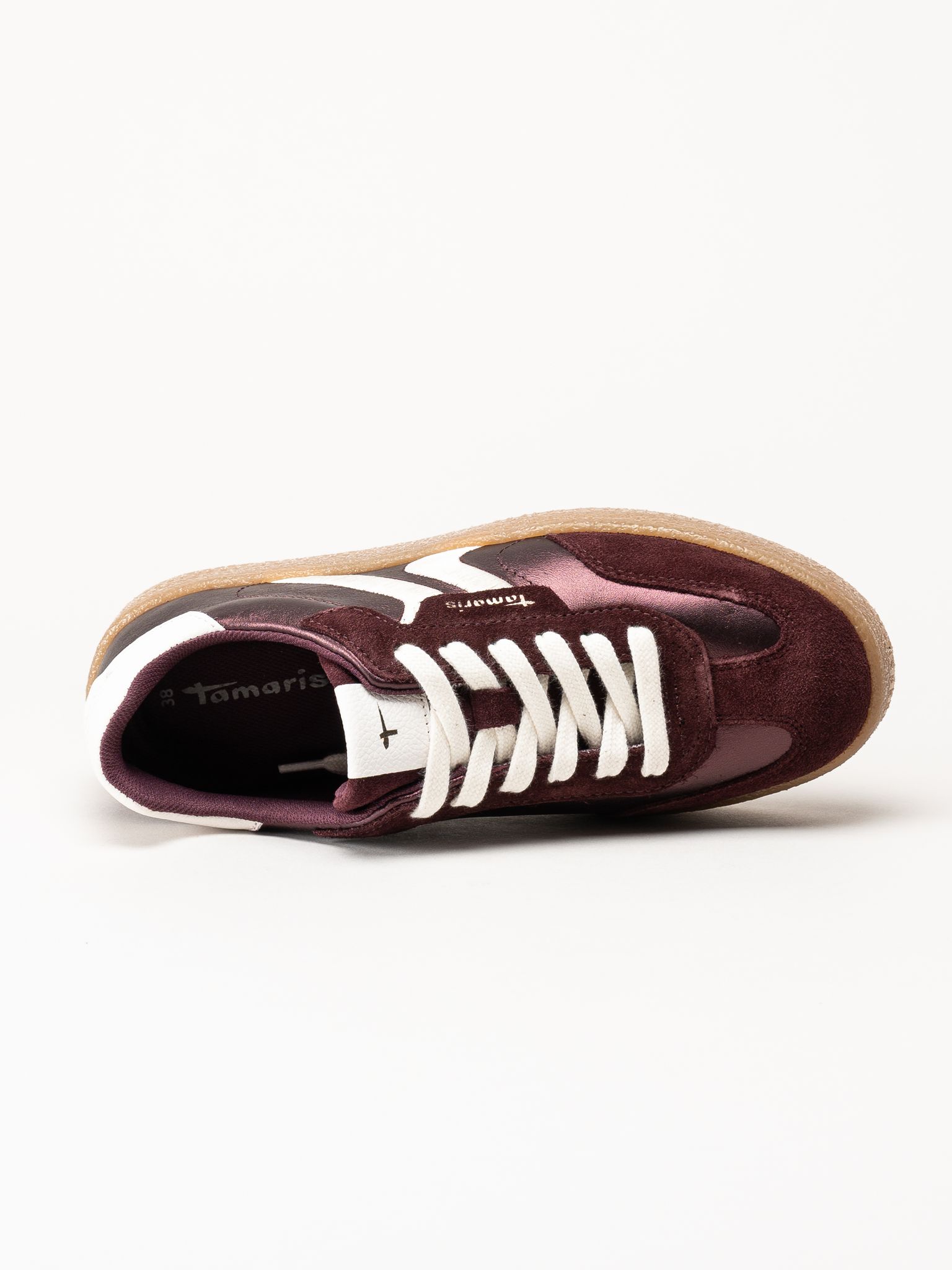 Tamaris - Vinröda sneakers