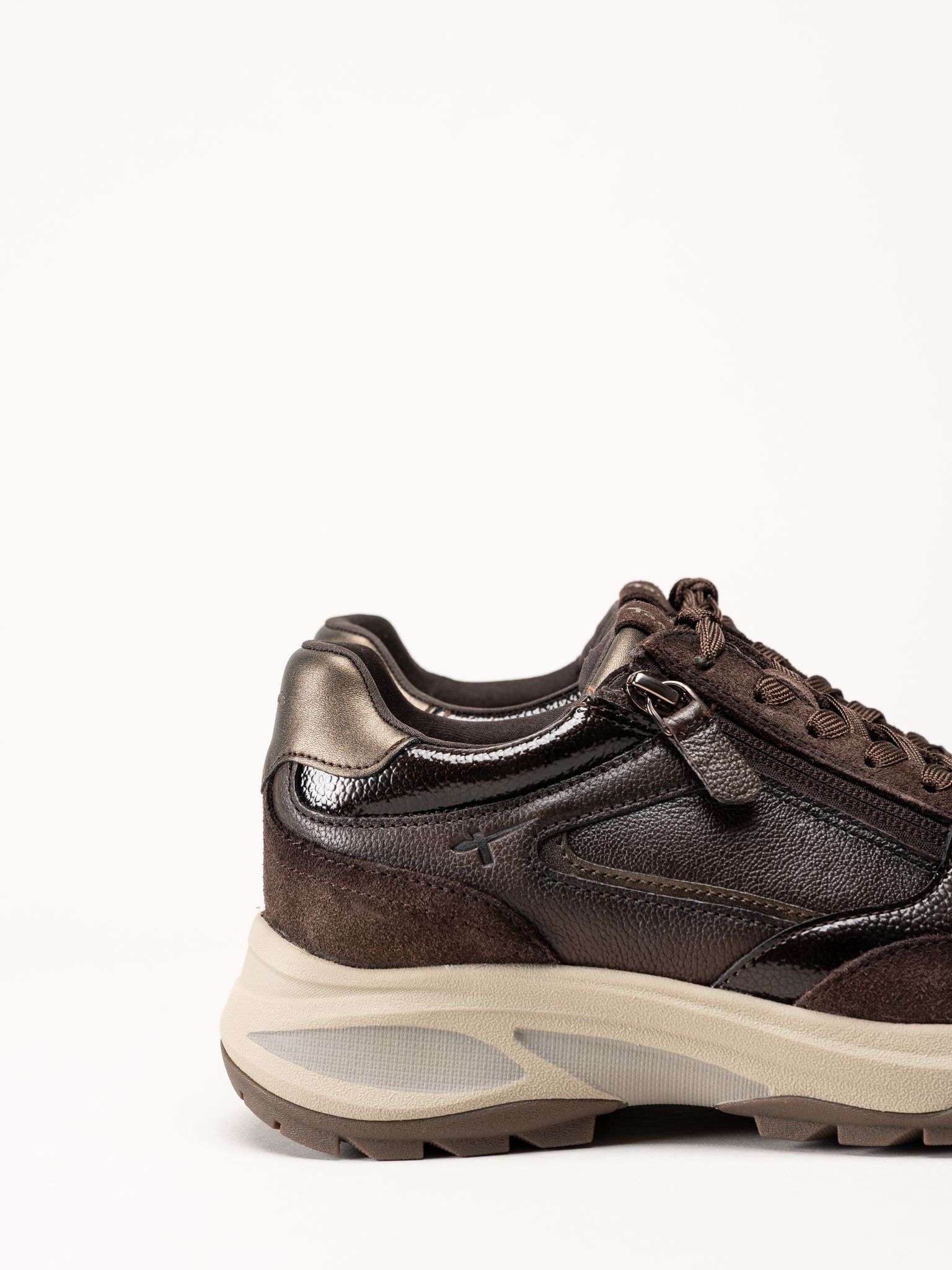 Tamaris - Mörkbruna sneakers