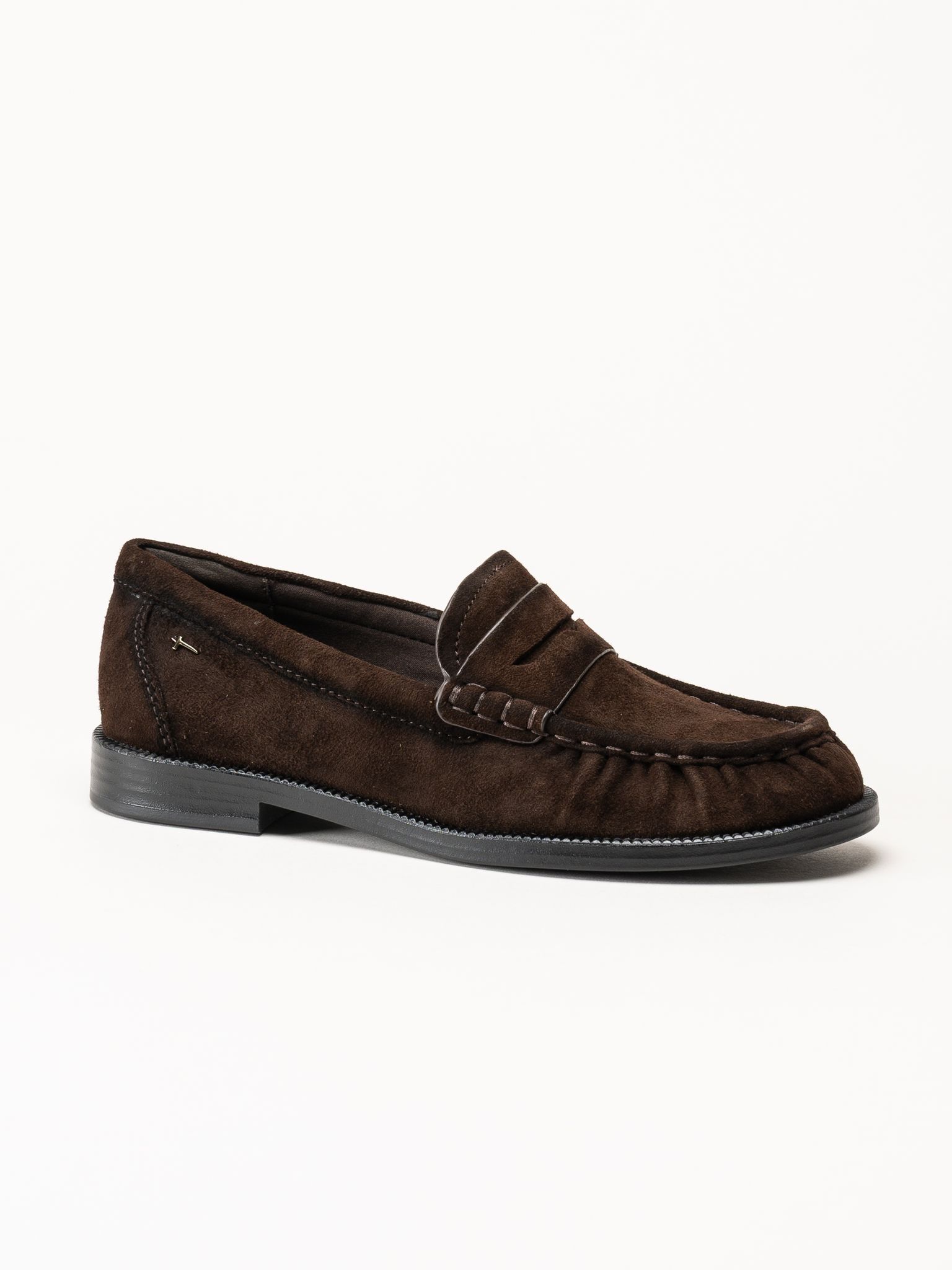 Tamaris - Mörkbruna pennyloafers