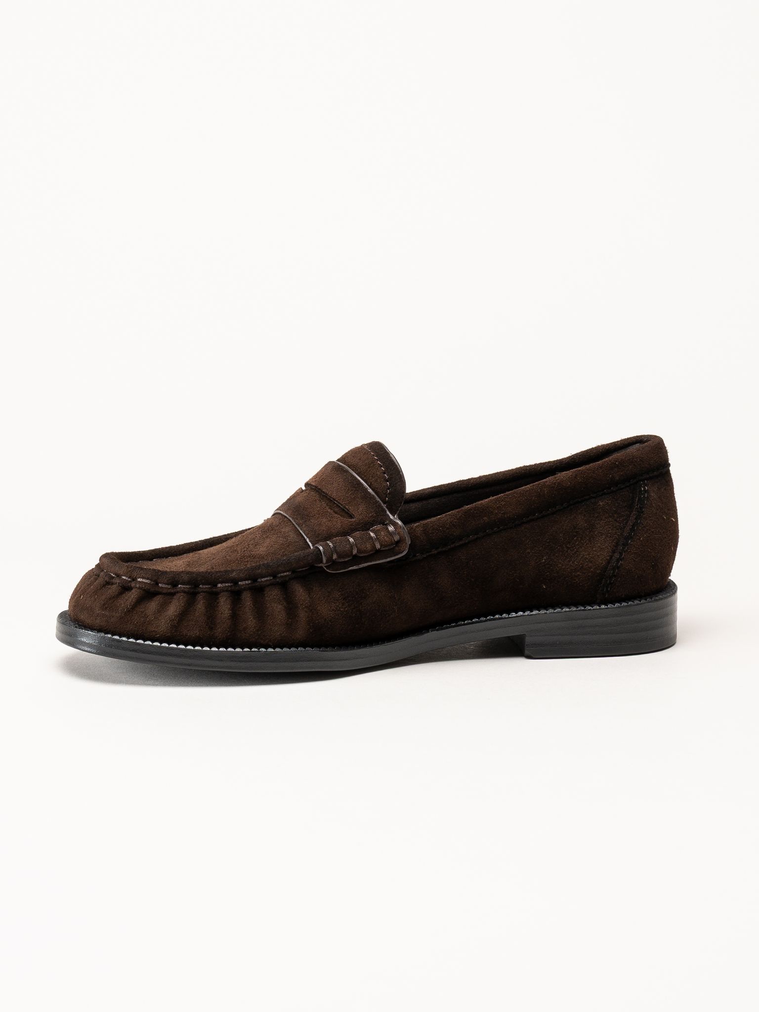 Tamaris - Mörkbruna pennyloafers