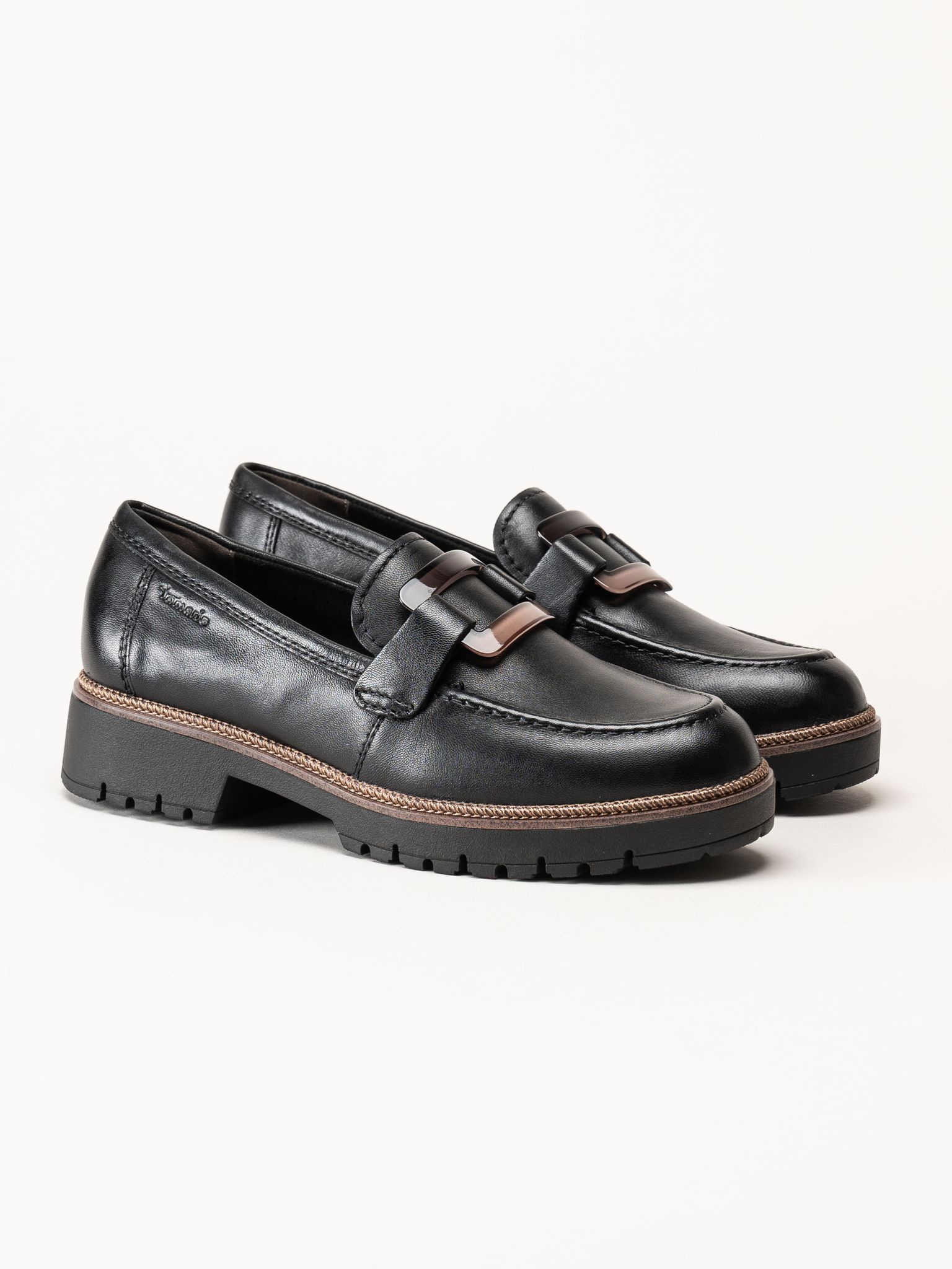 Tamaris - Svarta loafers