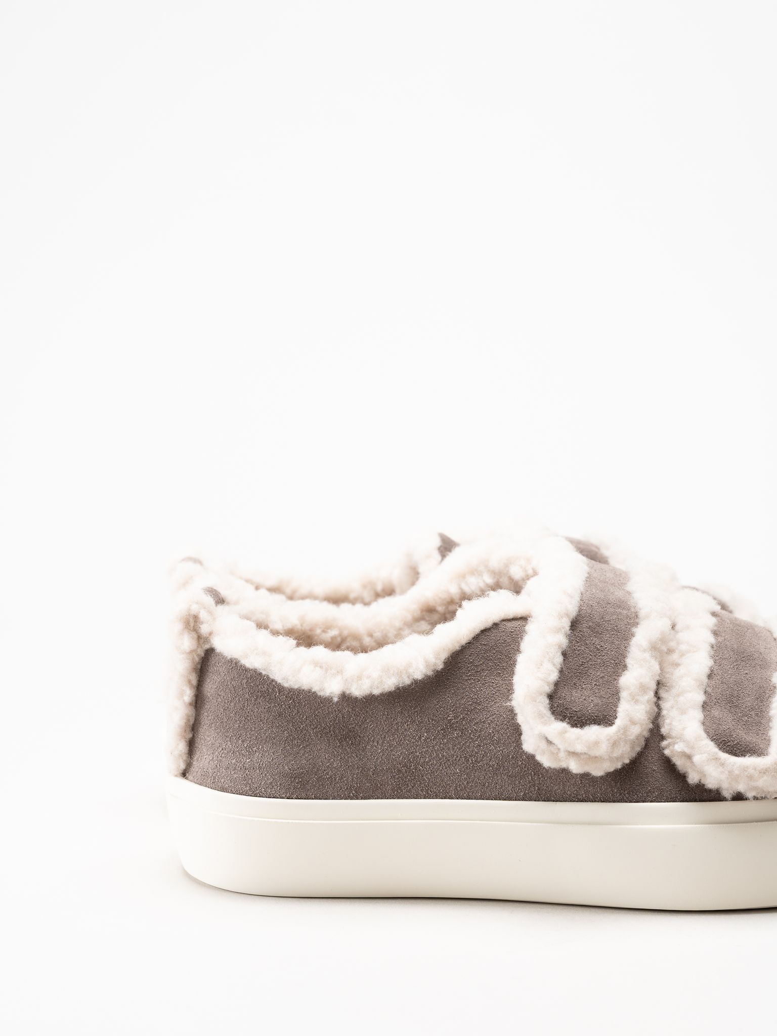 Inuikii - Shearling - Grå ullfodrade sneakers
