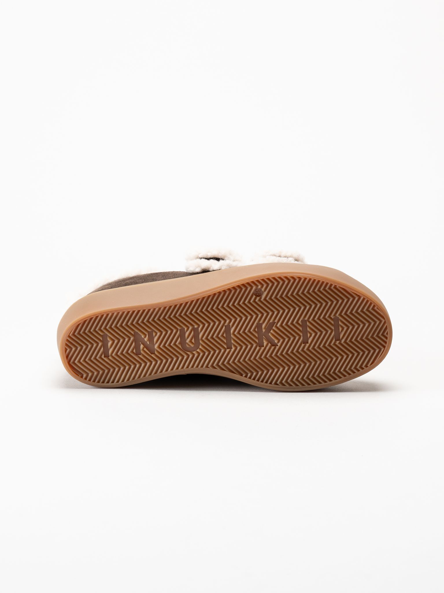 Inuikii - Shearling - Mörkbruna ullfodrade sneakers