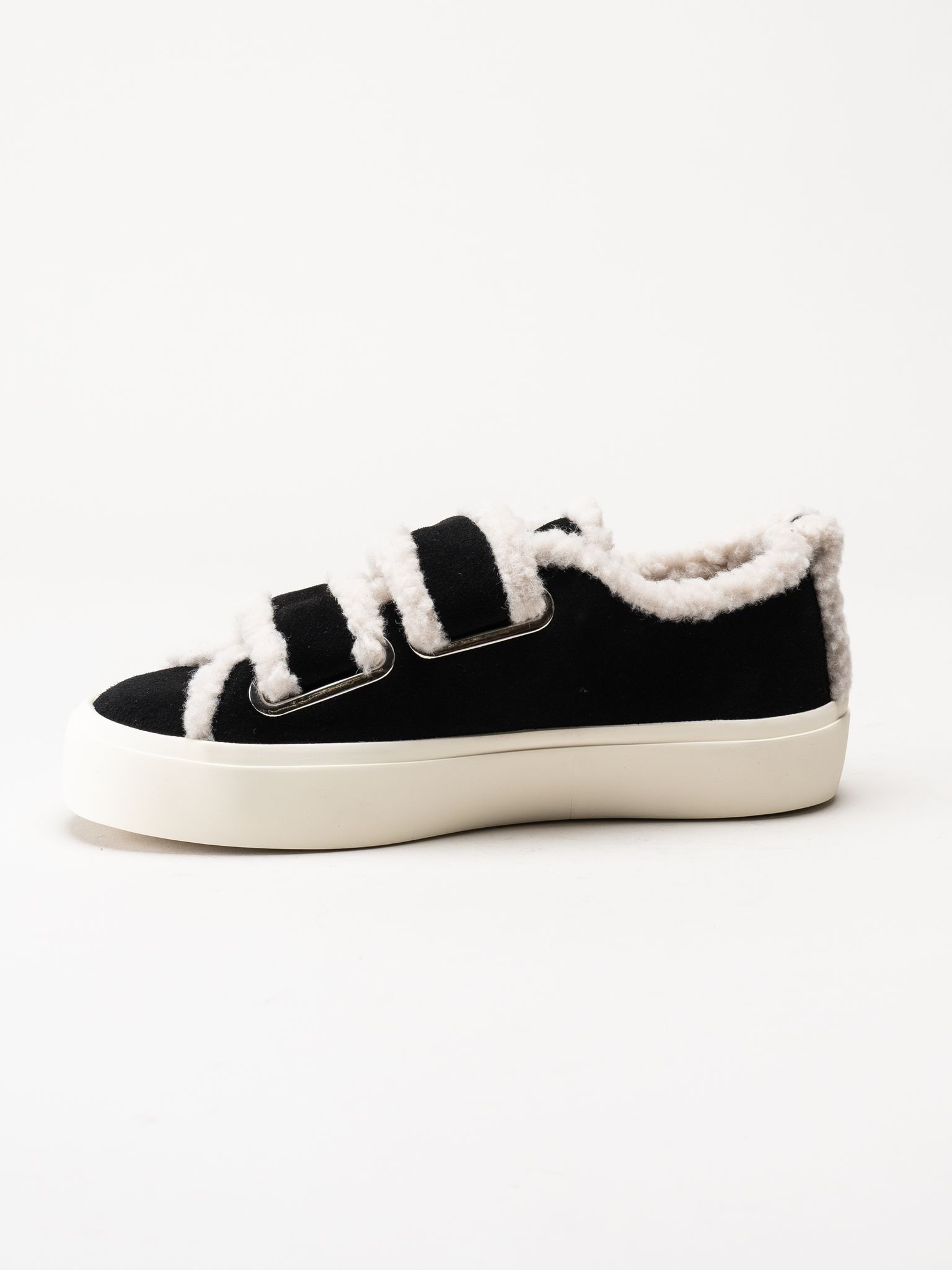 Inuikii - Shearling - Svarta ullfodrade sneakers
