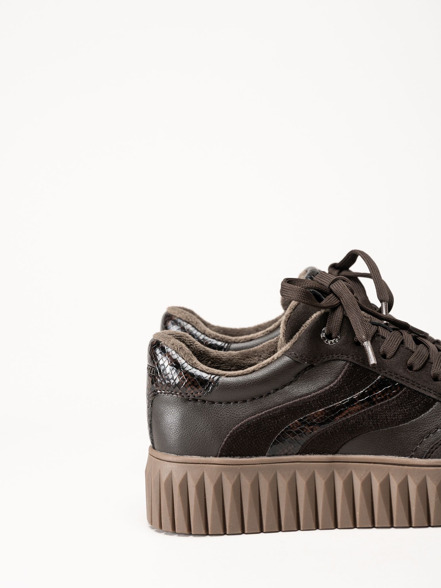 Marco Tozzi - Mörkbruna sneakers