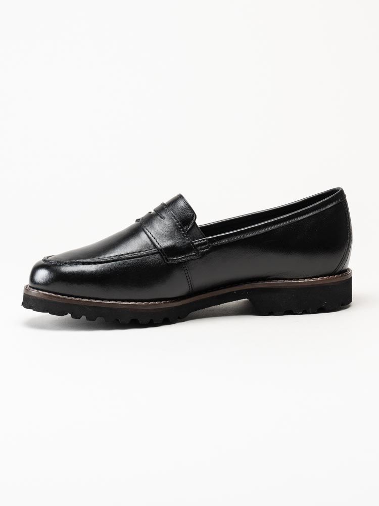 Sioux - Meredith - Svarta loafers i skinn